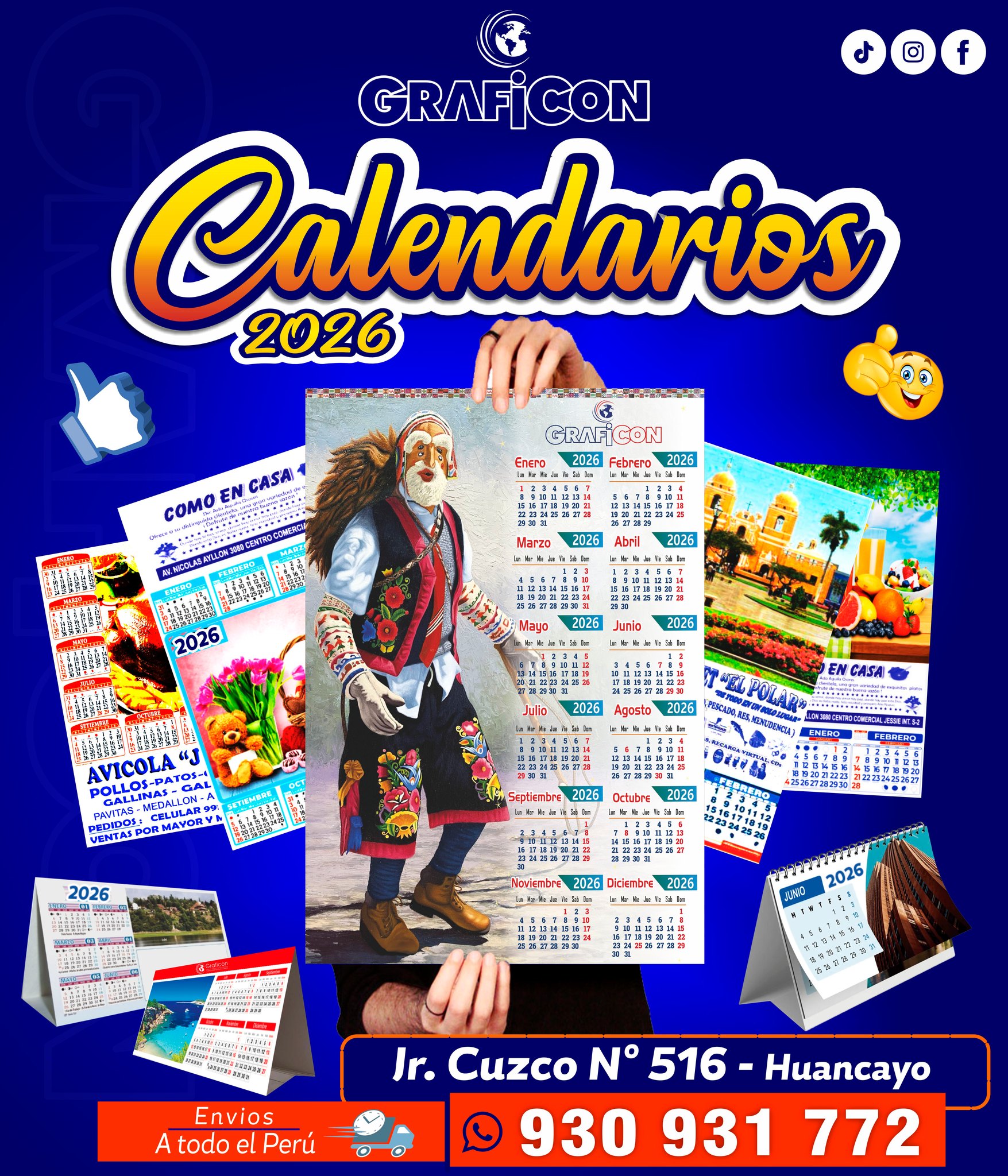 Graficon - CALENDARIOS Y ALMANAQUES 2026 ️Calendarios personalizados ...
