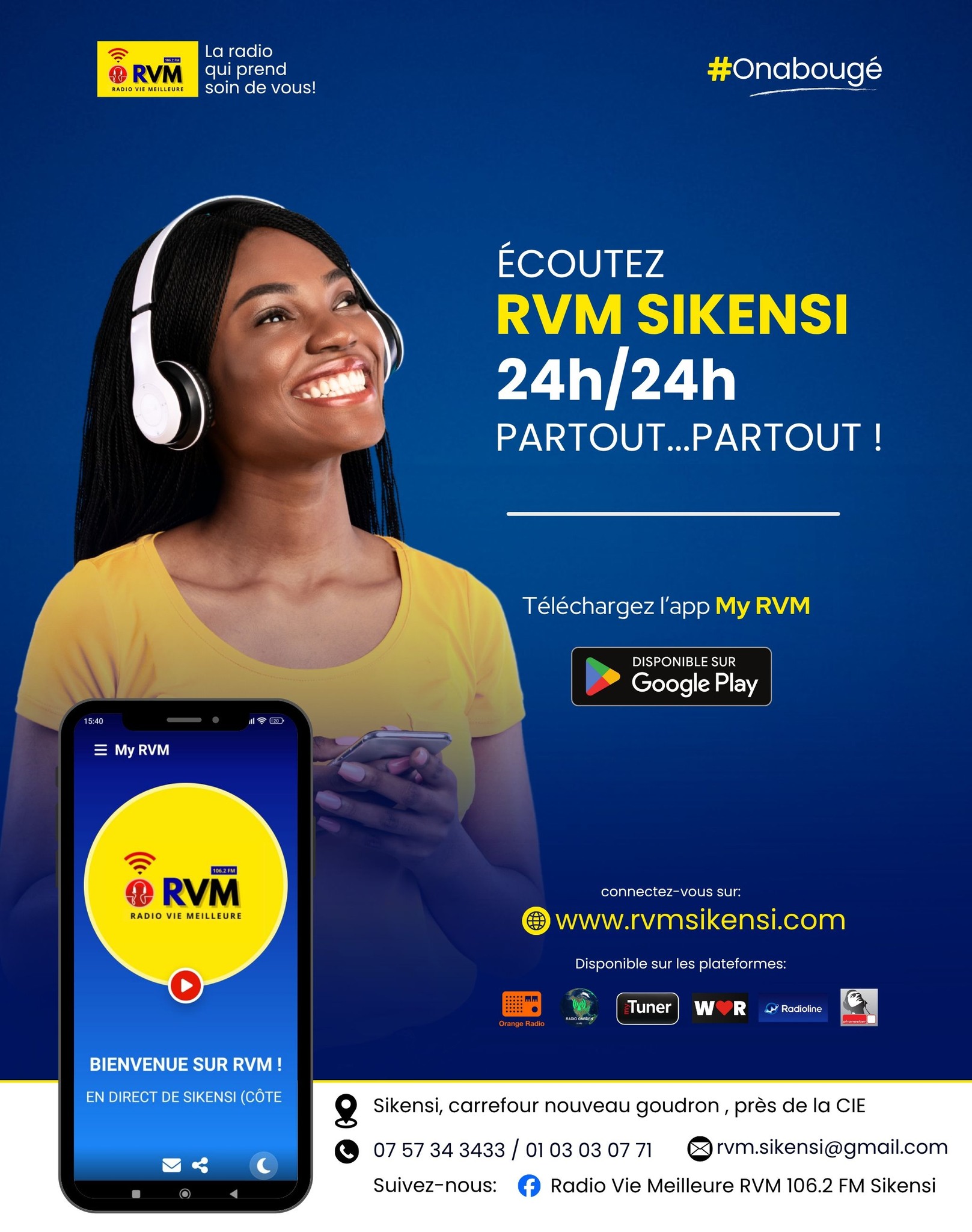 Radio - 🎧 Bonne nouvelle Votre radio RVM Sikensi est désormais ...