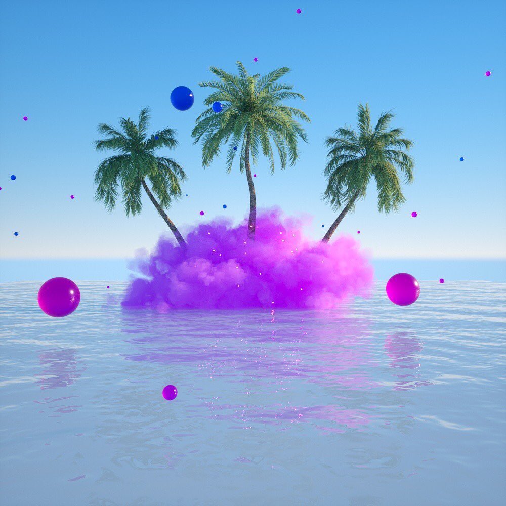 Fattu Tutorials - Cinema 4D Cloud Islet - Octane Render ....