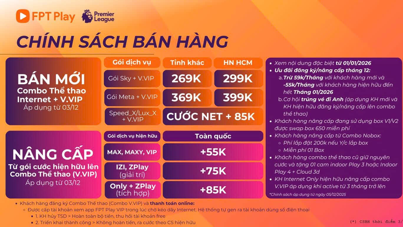 Lắp - FPT Play V.VIP 2 ⚽🔥 – Xem Ngoại Hạng Anh đỉnh cao FPT Play chính ...
