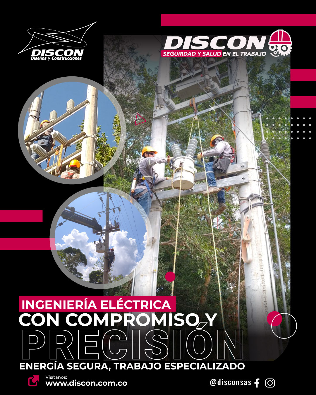 Discon - El hincado de postes es una de las etapas clave en la ...