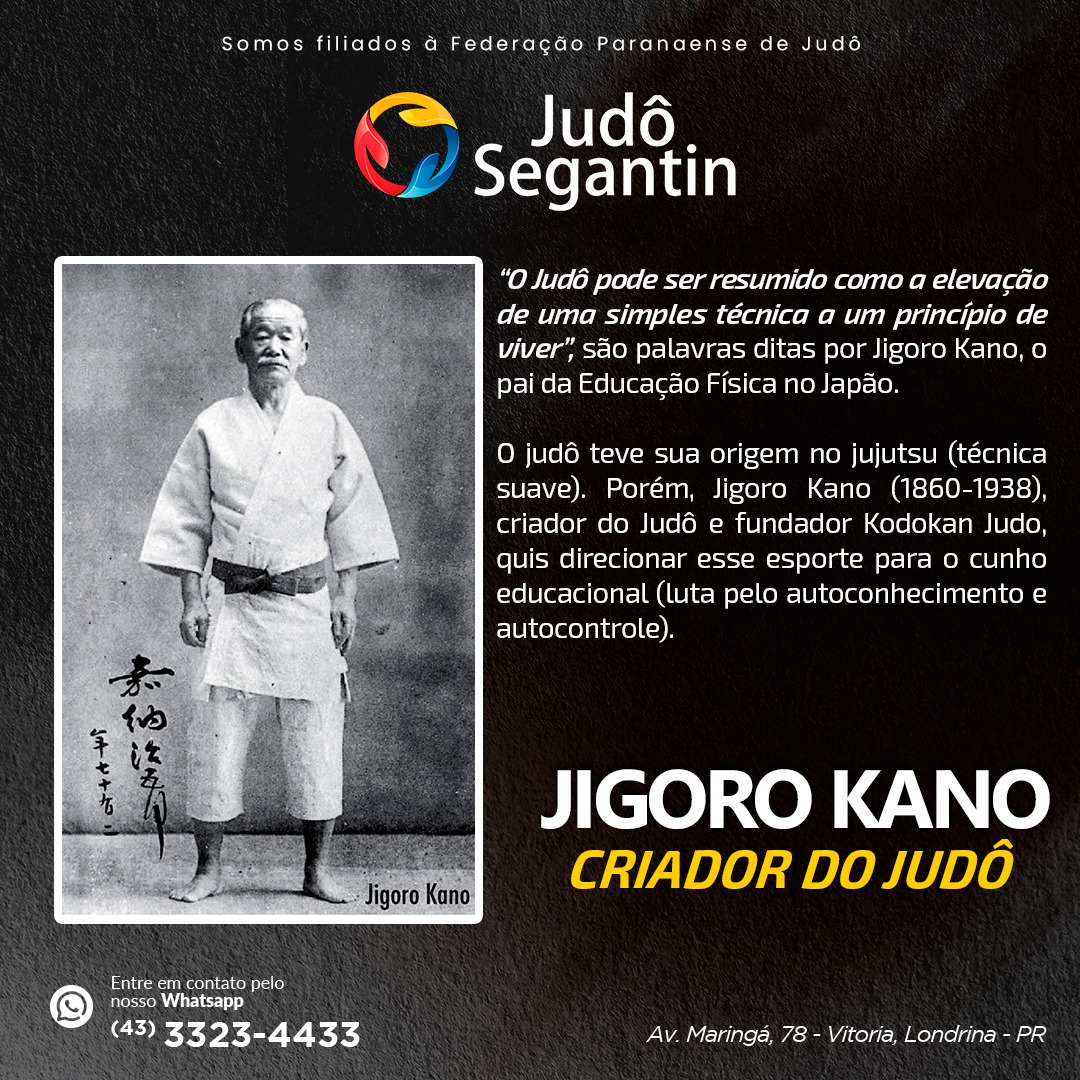 Judô - 🥋 Jigoro Kano – Criador do Judô “O Judô pode ser resumido como a ...