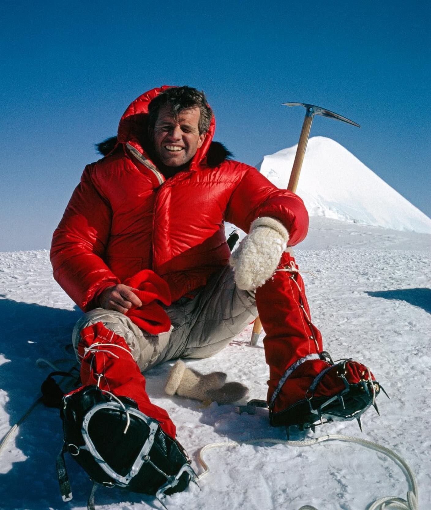 My dad on Mt. Kennedy. The Canadian government named the highest 
