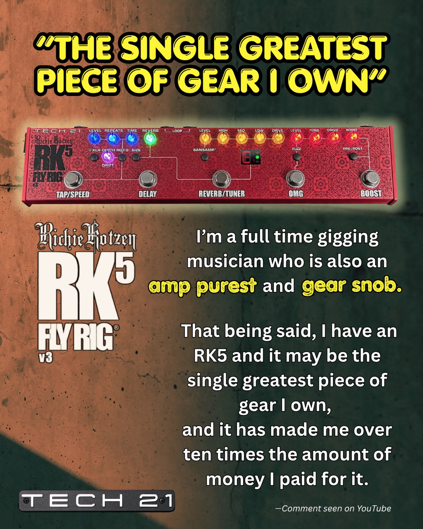 Richie Kotzen RK5 Fly Rig reviews and testimonials