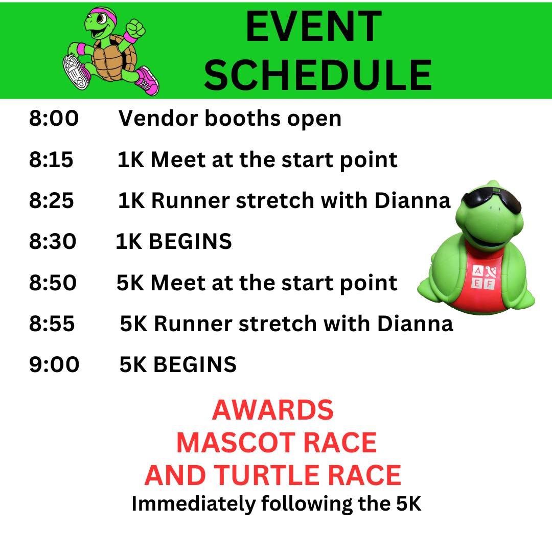 Alvin - We’re excited to see you at the 2026 Turtle Race & 5K Fun Run ...