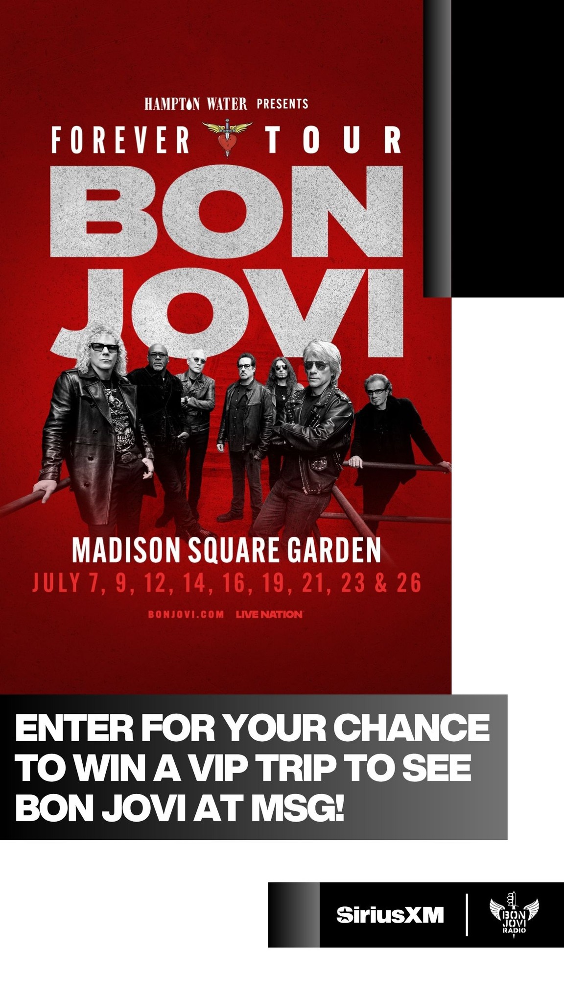 SiriusXM is giving YOU the chance to score an unforgettable Bon