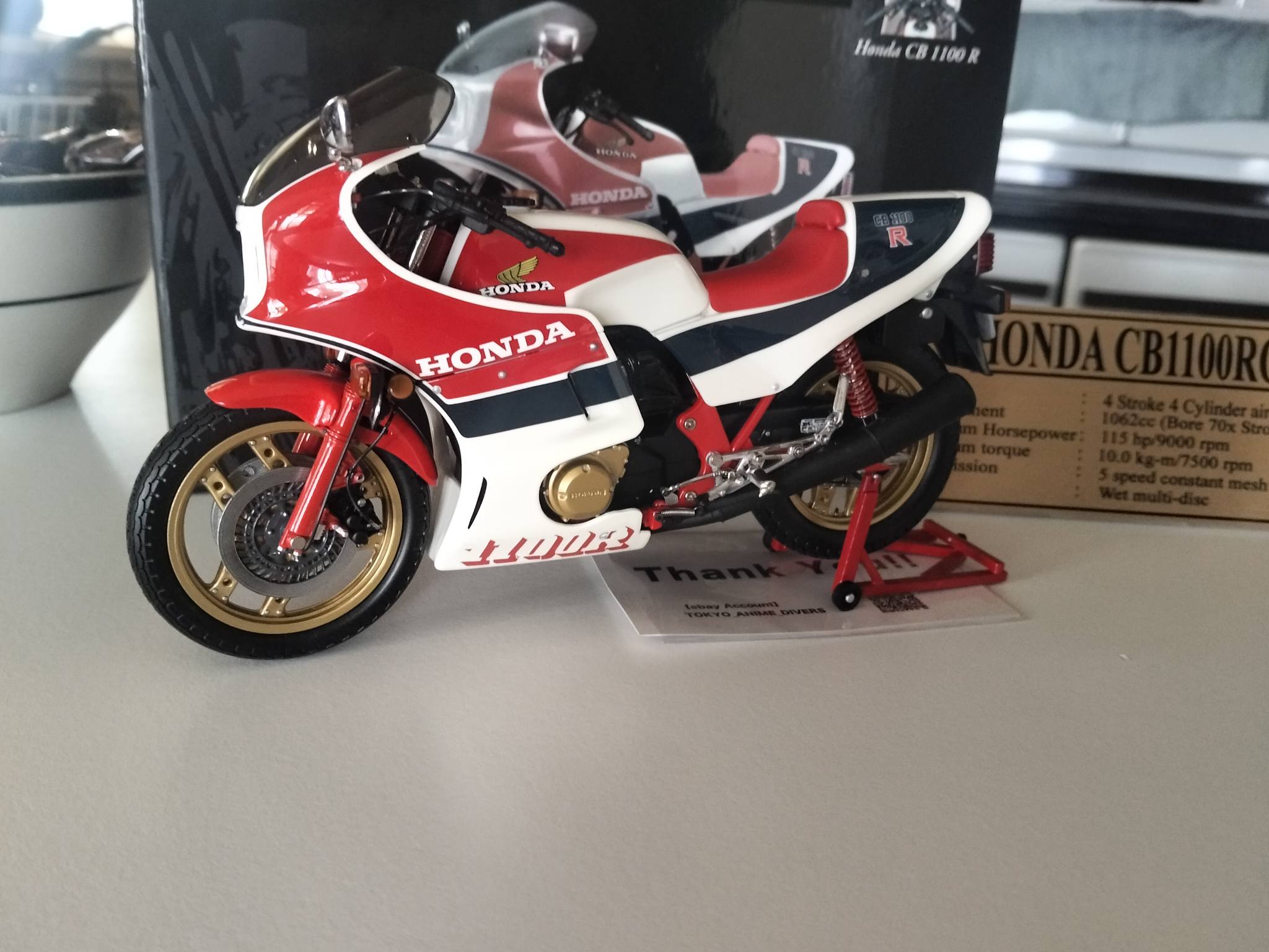 Finishing touches for CB1100RC bike display