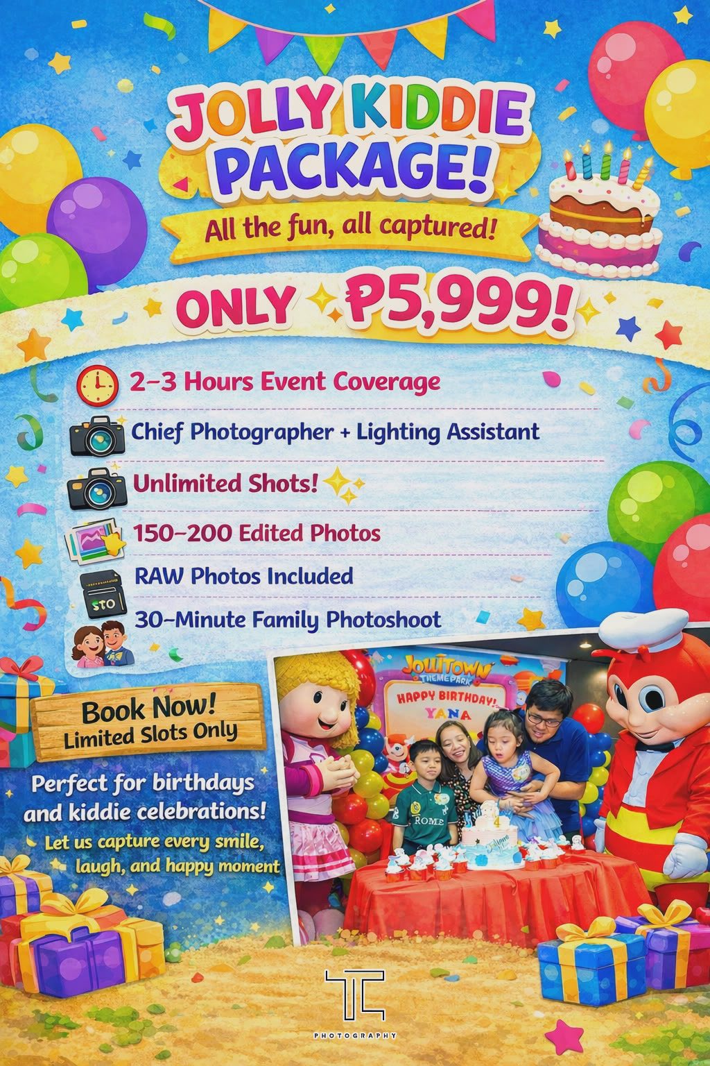 TC - 🎈🎉 JOLLY KIDDIE PARTY PACKAGE 🎉🎈 Make your little one’s special ...