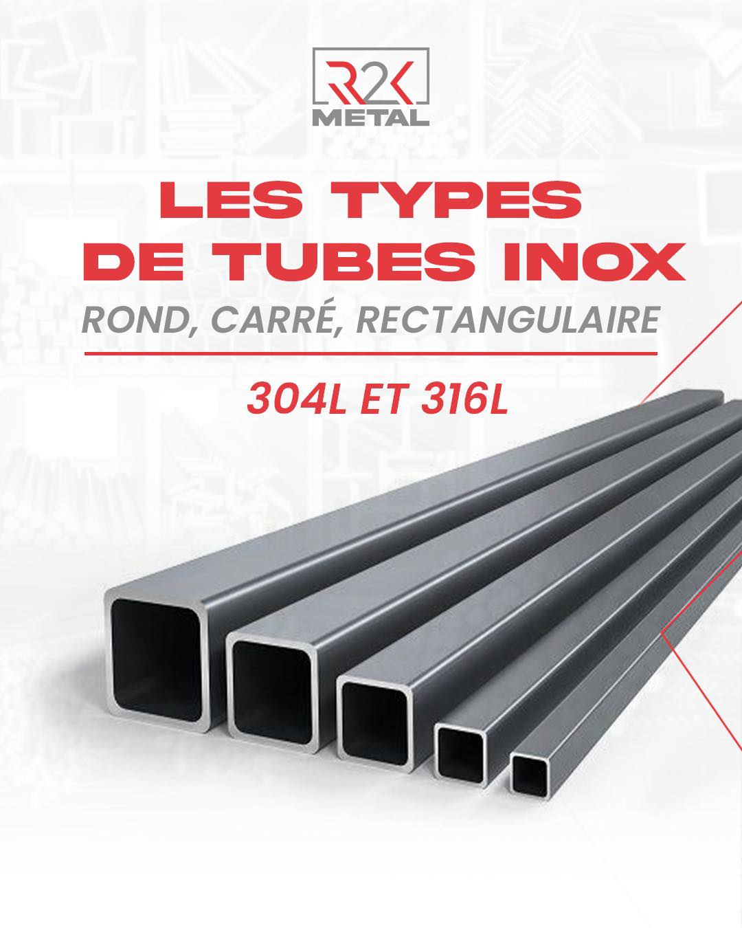 R2K - 🔩 Élevez vos projets avec les tubes inox chez R2K ! 🔩 Ronds ...