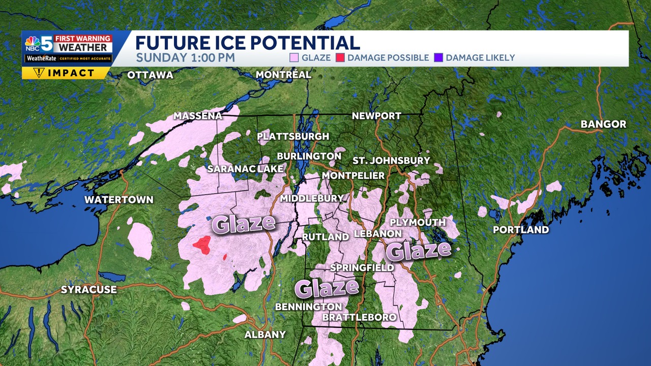 Tyler - ⚠️ Saturday night ice map. Be ready for slippery travel! | Facebook