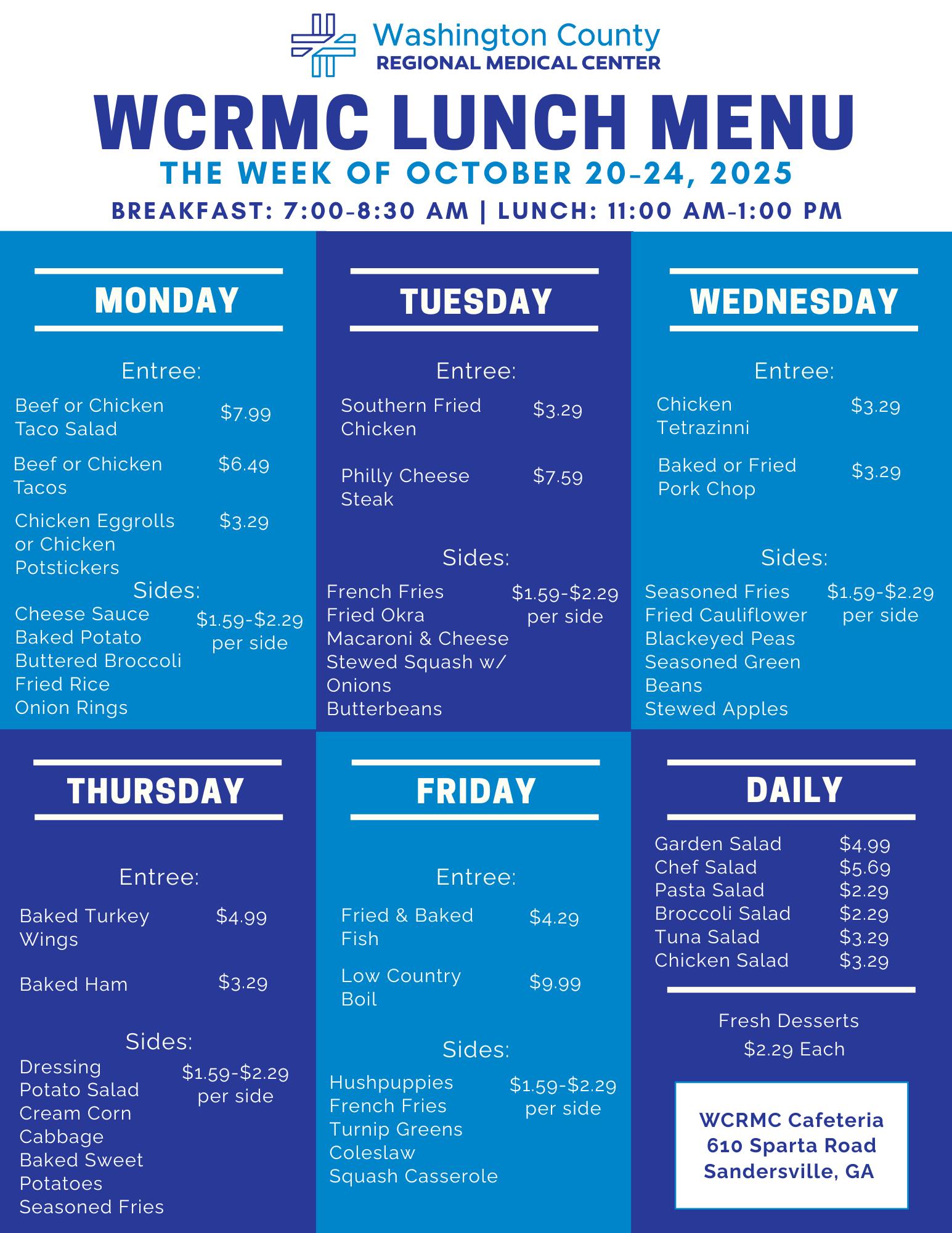Washington - Another week, another yummy menu in our cafeteria! Join us ...