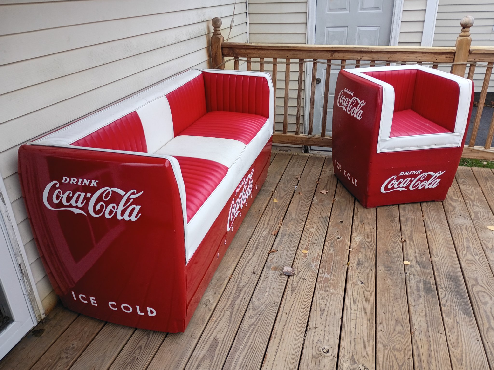 coca-cola couch and chair - Sofas, Loveseats & Sectionals - Canton, New