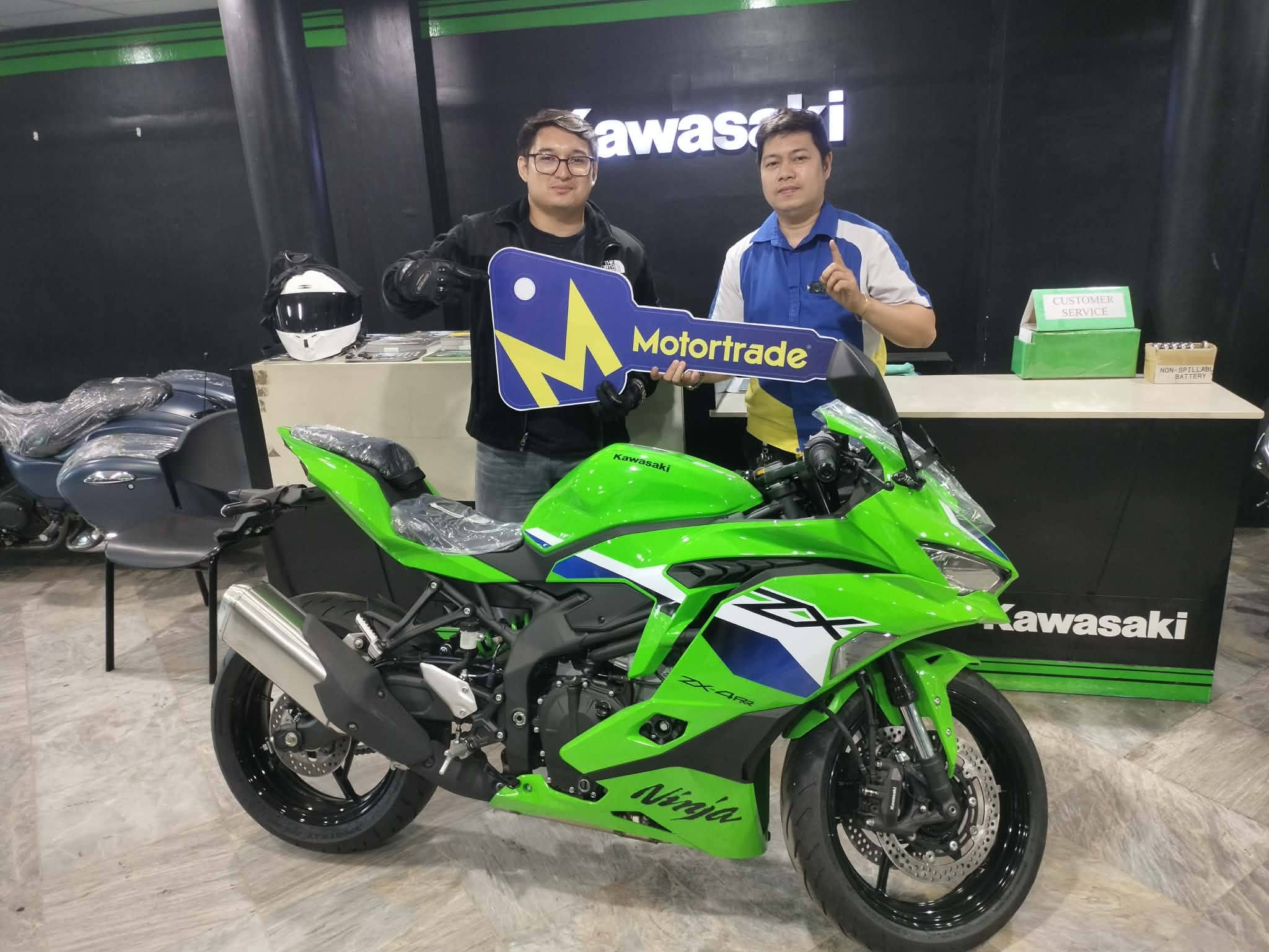 Congratulations sir Nathaniel on your Brand new Kawasaki Ninja
