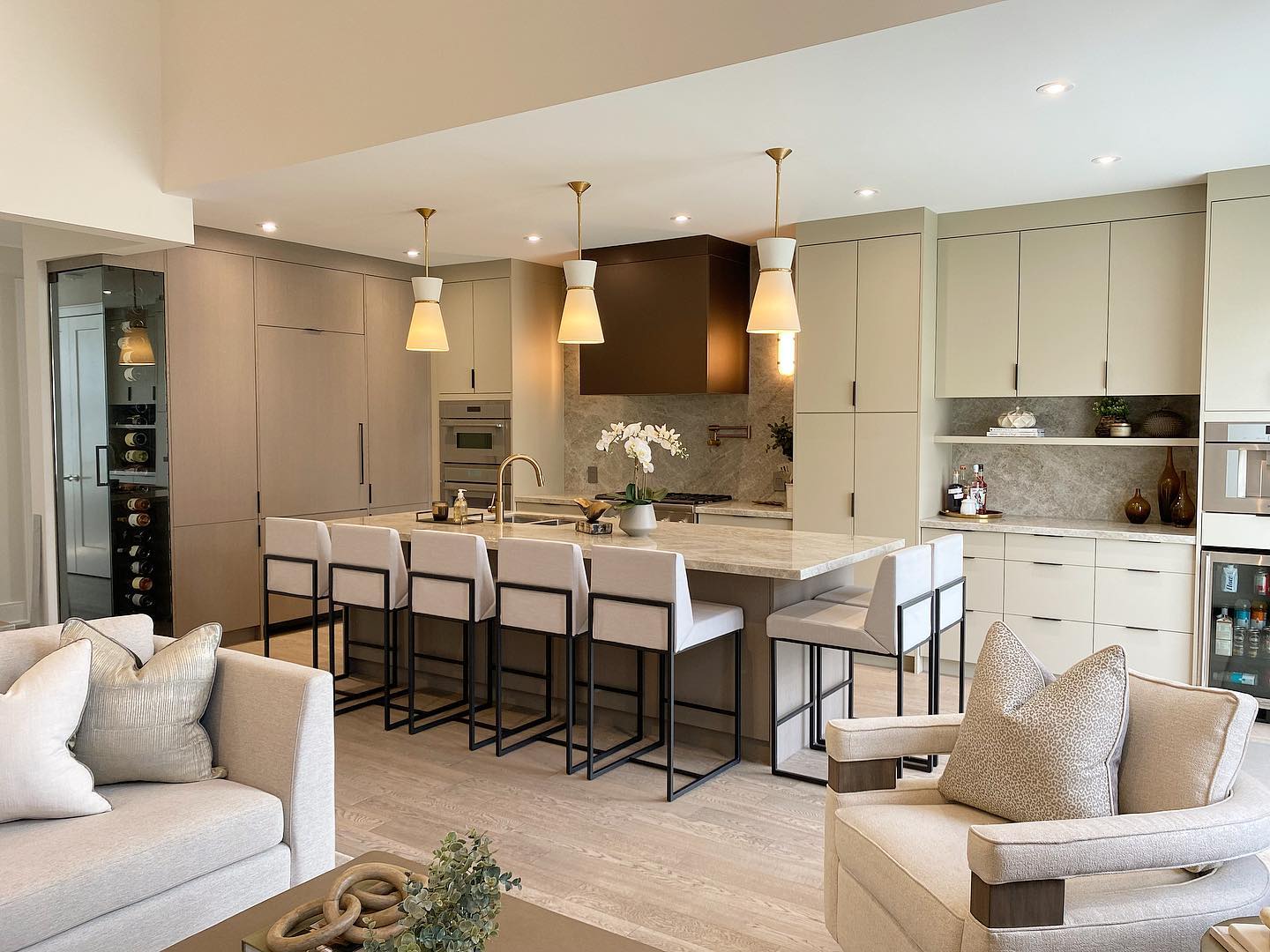 Memia Interiors - A view of the open plan kitchen from the... | Facebook