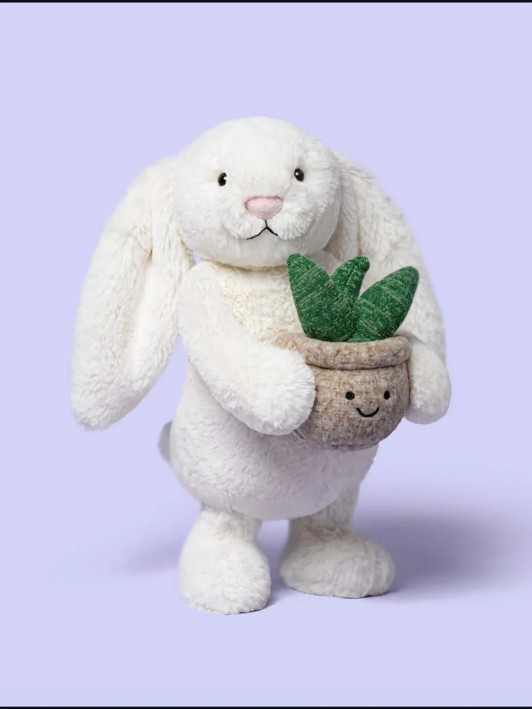 Twiggz - Cream Bunny with Plant from Jellycat is as sweet as can