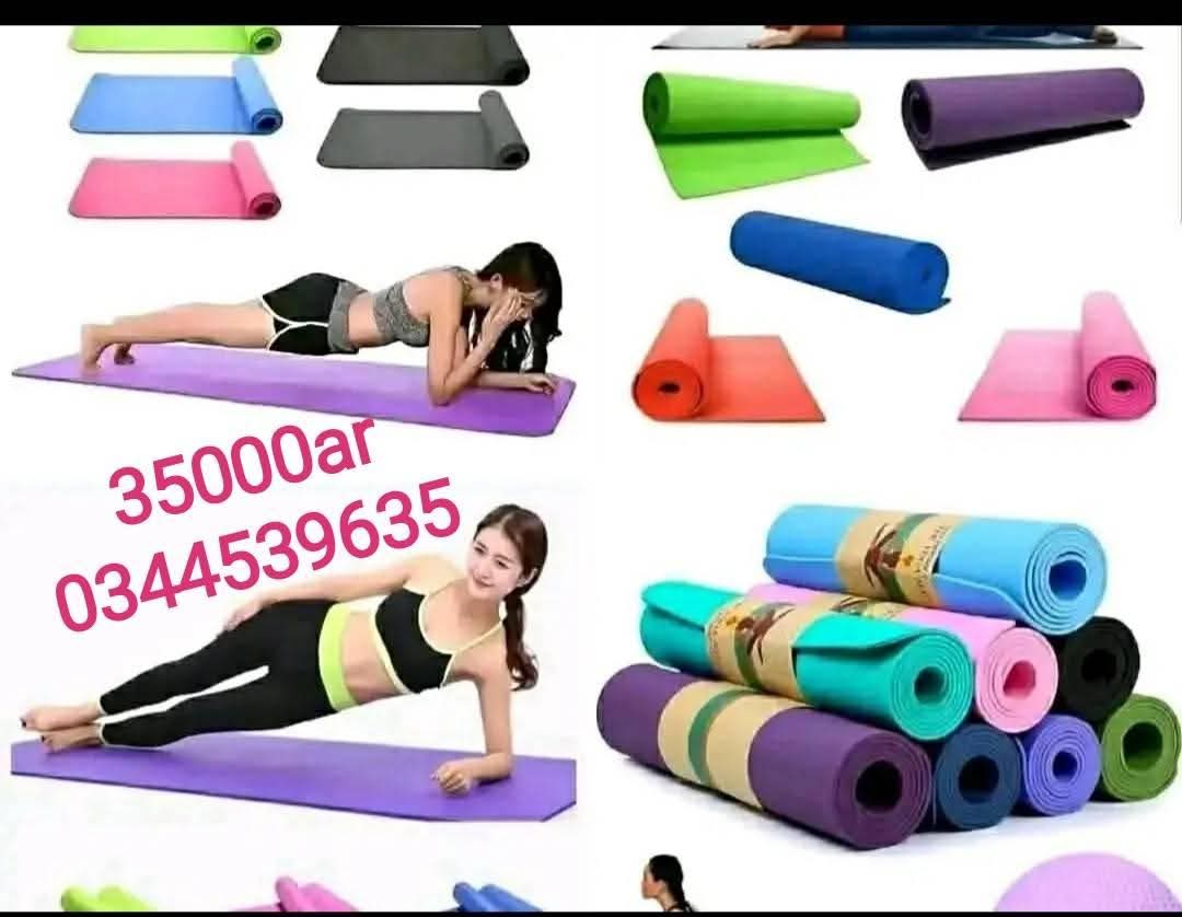 Grand Tapis De Yoga 4 Mm – Antidérapant, Léger, Polyvalent Pour Fitness, Pilates, Gym à La Maison