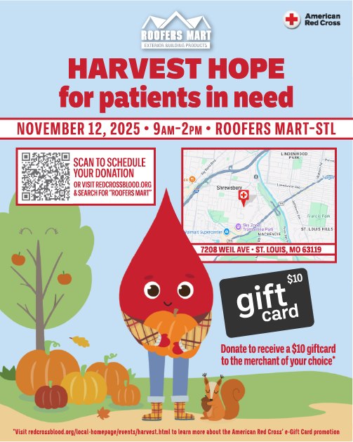 Roofers - Roofers Mart's Fall Blood Drive is less than two weeks away ️ ...