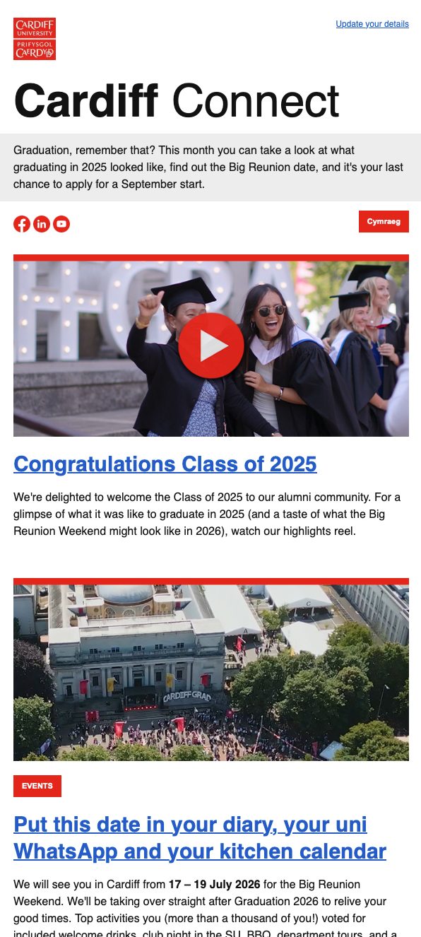 Cardiff Connect, our monthly... - Cardiff University Alumni | Facebook
