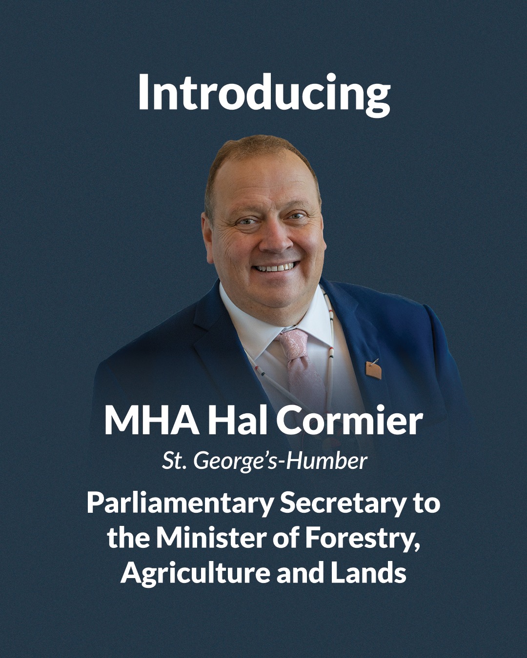 Hal Cormier, MHA St. George's - Humber
