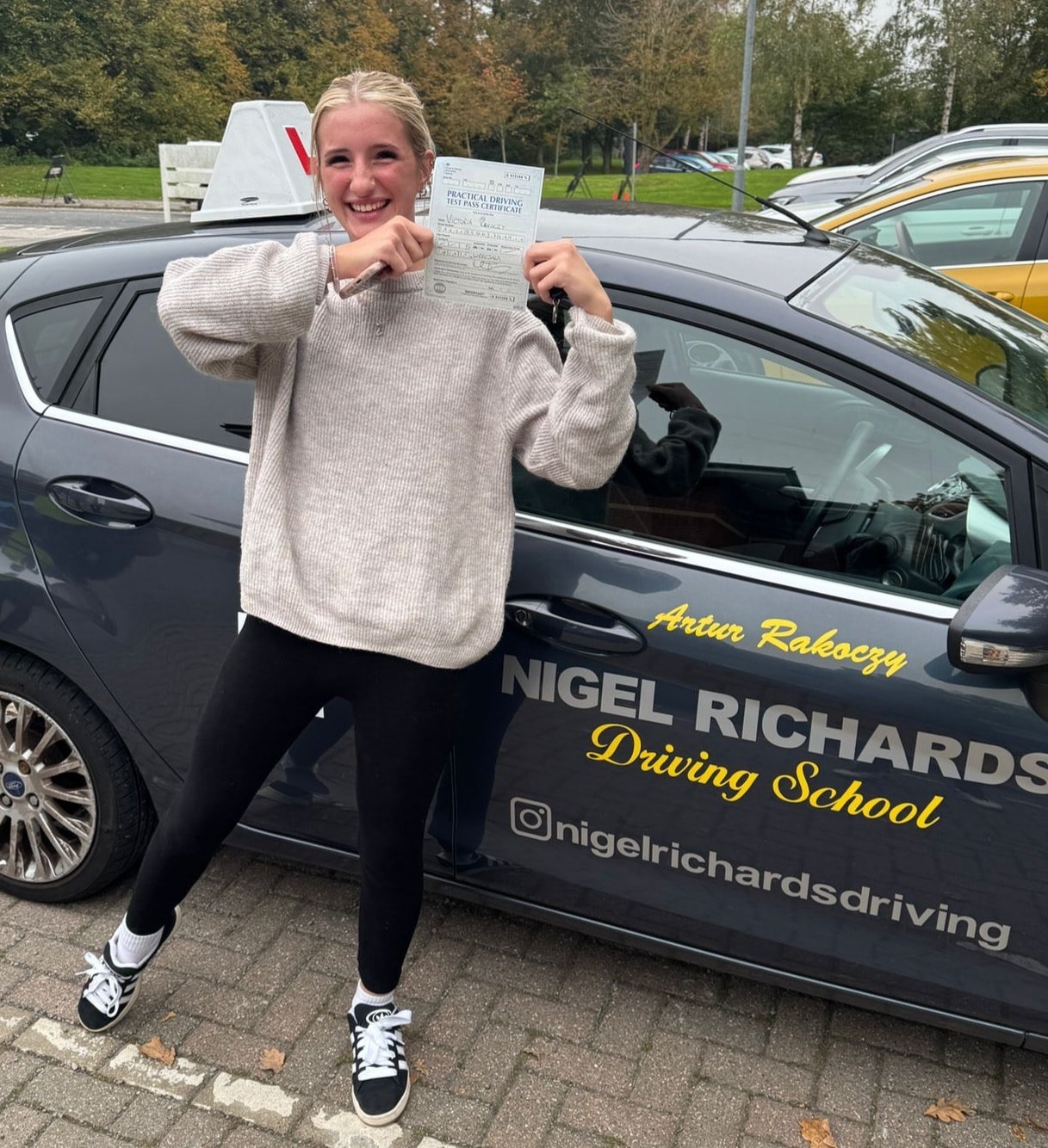 Nigel - Congratulations Vikki Rakoczy on passing her practical driving ...
