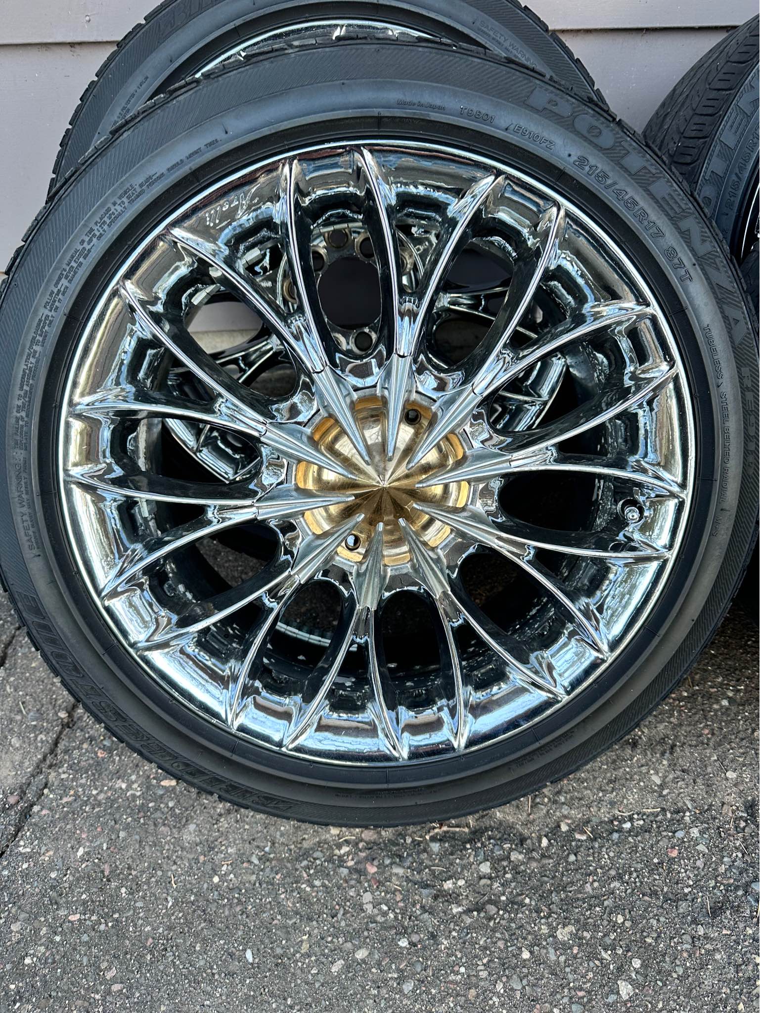 Arelli Tempest chrome rims 17x7 215/45/17 - Car Wheels, Tires & Parts ...