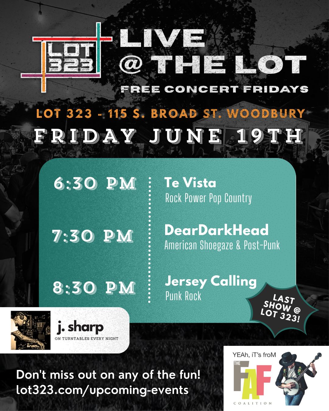 Live music and kids' market at Lot 323 this Friday