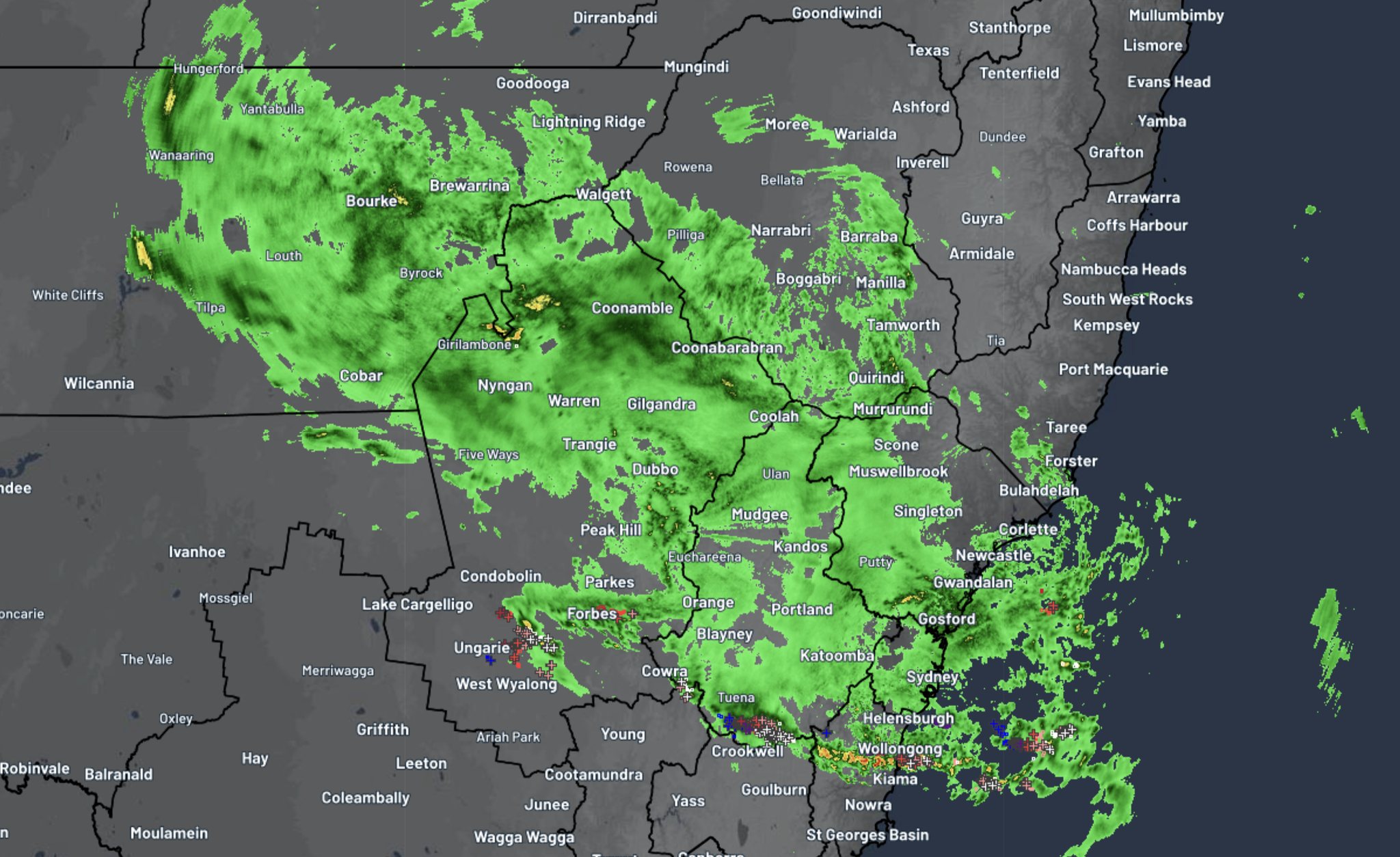 Higgins - 8:40am NSW Monday Update: More widespread light to locally ...