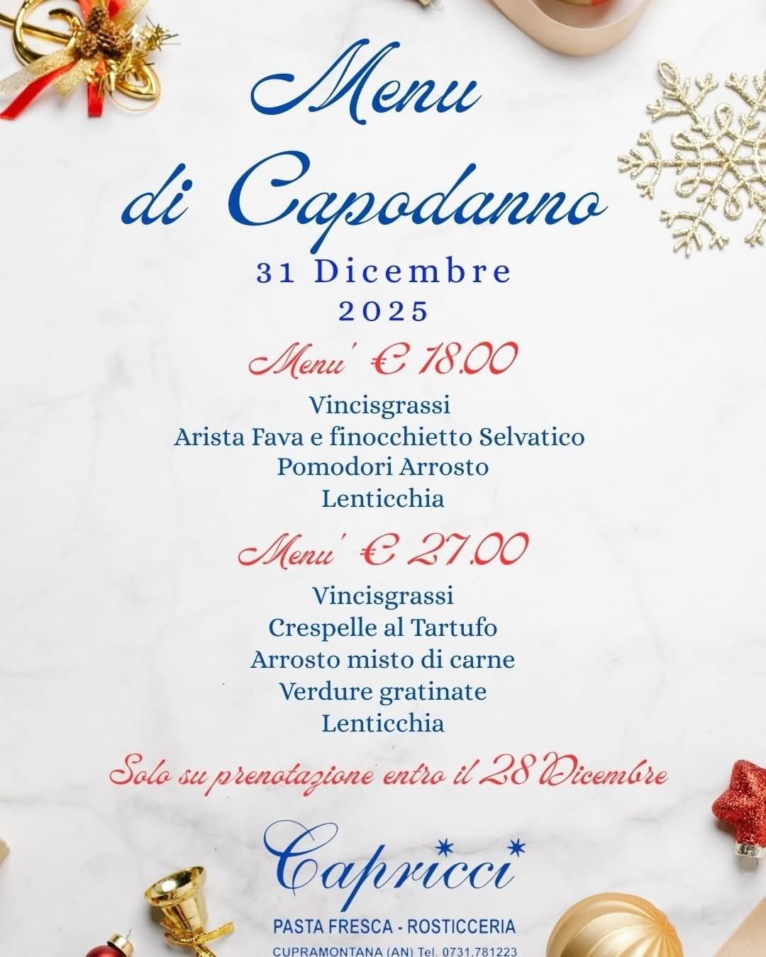 Capricci take away | Cupramontana