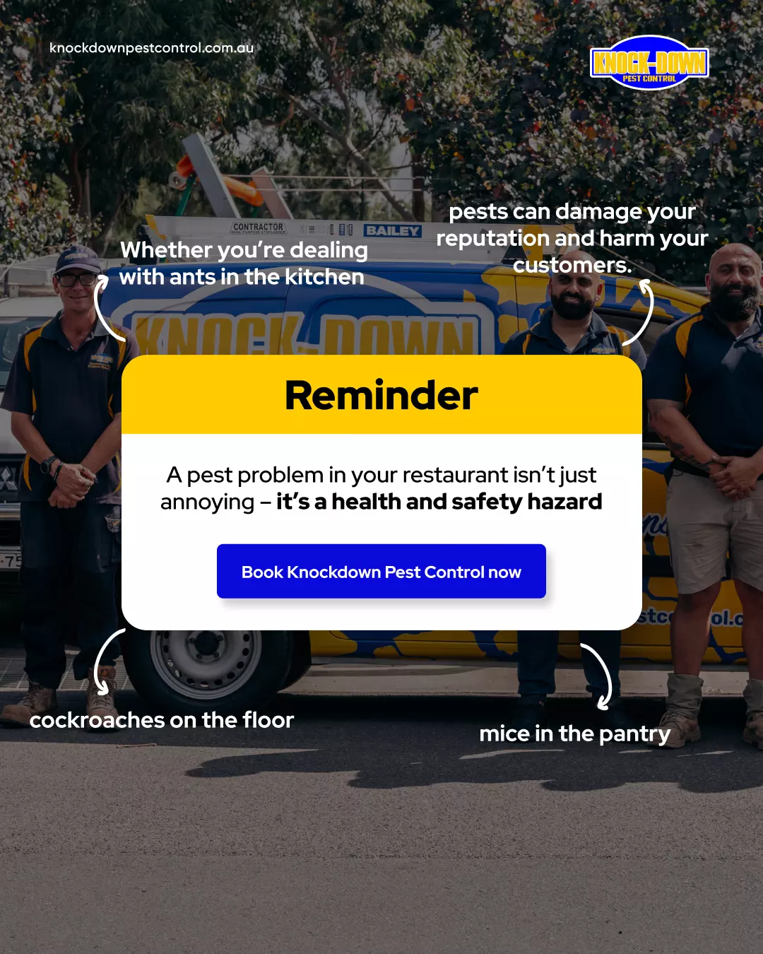 Pests in your restaurant aren’t... - Knock-Down Pest Control | Facebook