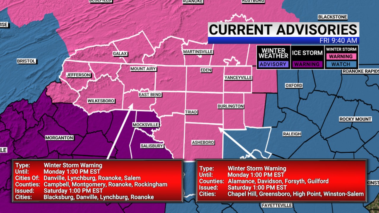 Van - A Winter Weather Advisory has been issued in the FOX8 viewing ...