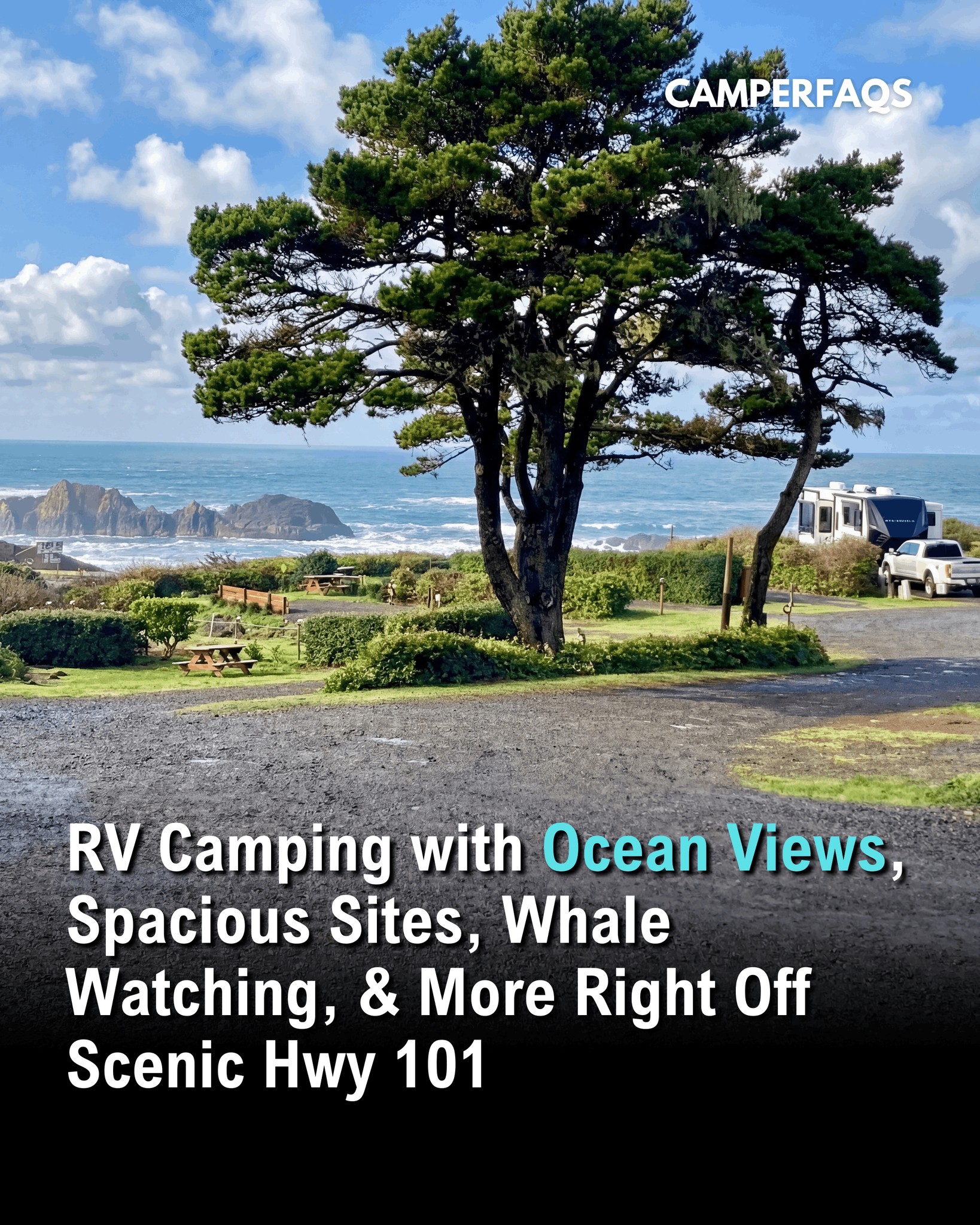 Camper - RV camping with unbelievable views! 📌 SAVE THIS ONE Seal Rocks ...