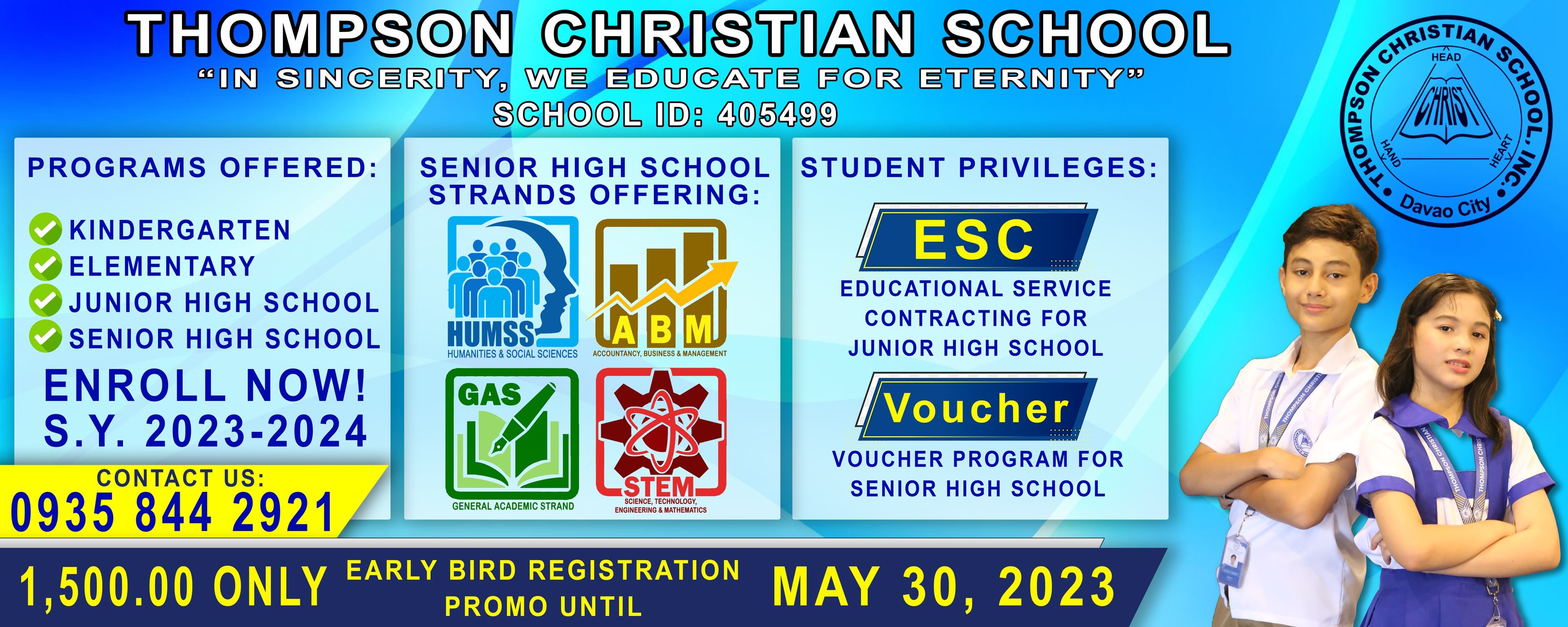 Thompson Christian School SY 2024-2025 - Shalom! ENROLL NOW at Thompson ...