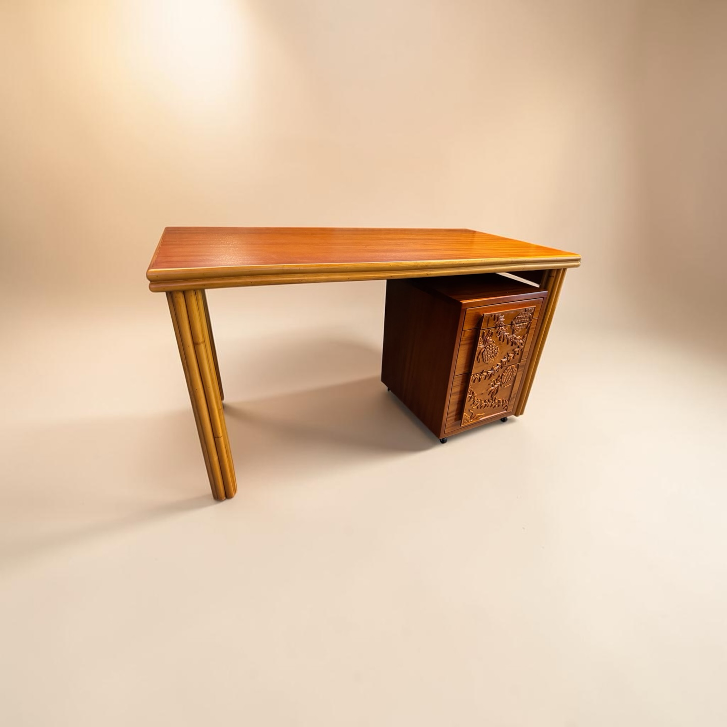 Tropical - Rattan Lamp Table #ハワイアンインテリア #インテリア 