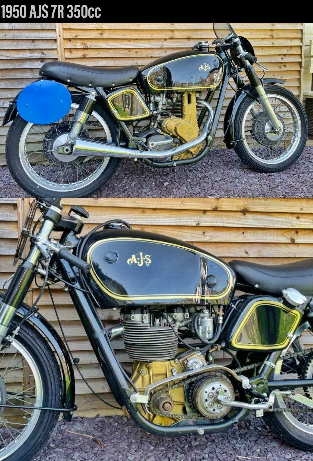 Classic 1950 AJS 7R 350cc 💙🇬🇧💙 The 1950 AJS 7R, affectionately
