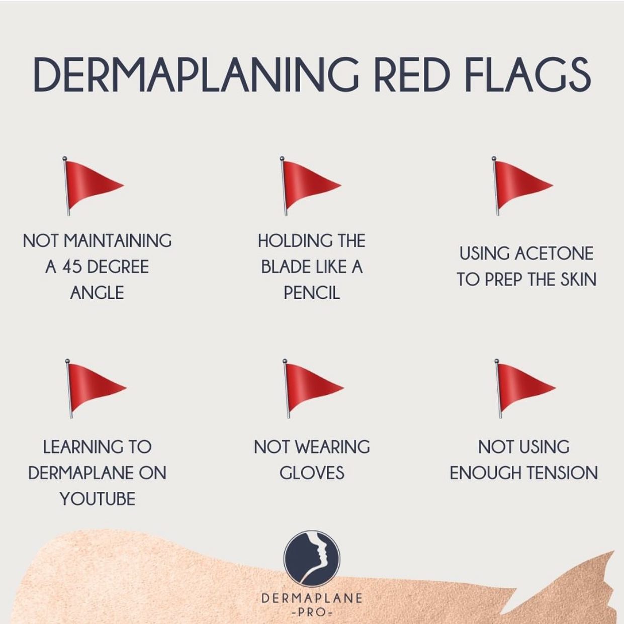 🚩 Just don't! 🚩 What are some of... - DermaplanePro Canada | Facebook