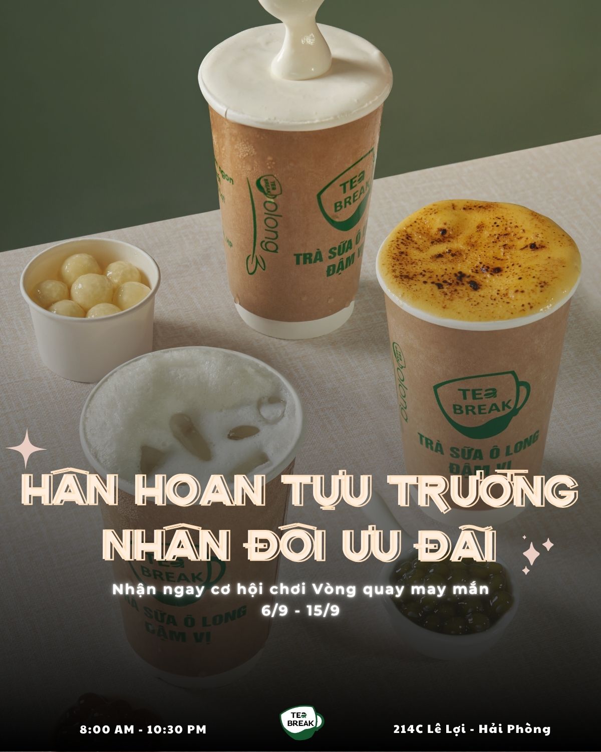 TEA BREAK HP - Trà Sữa Olong Đậm Vị