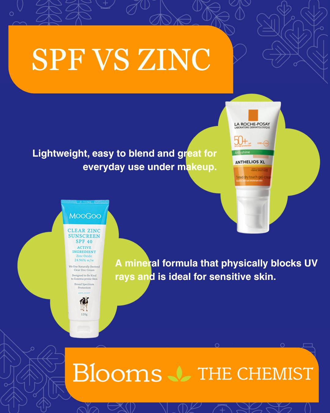 SPF or Zinc? Here’s how to... - Blooms The Chemist Orange | Facebook