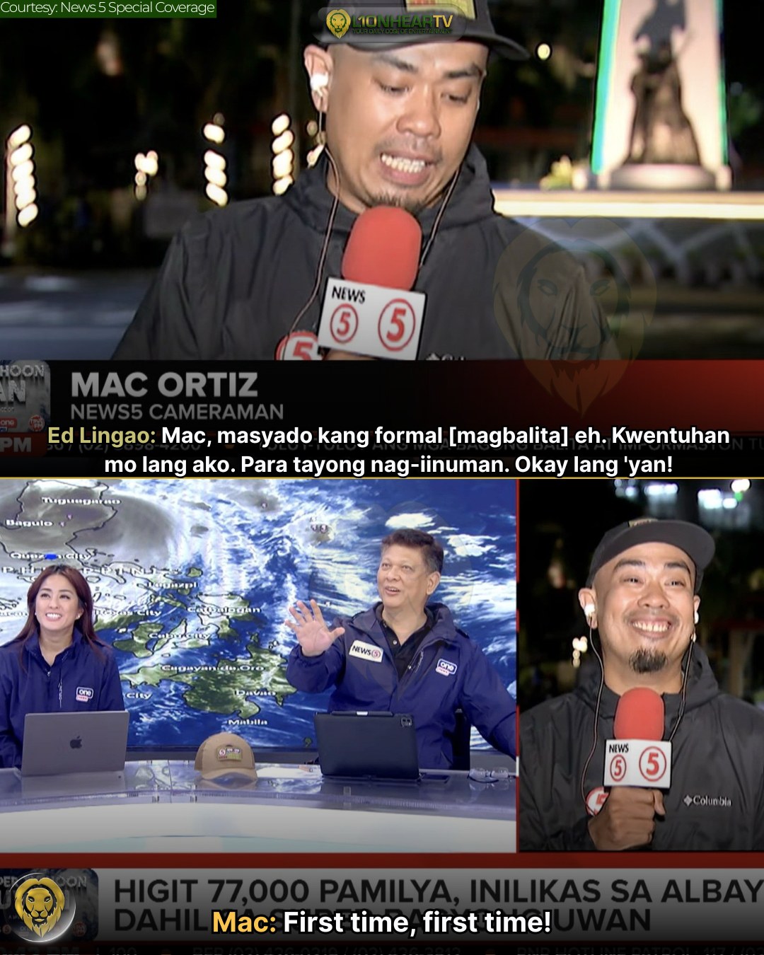 LionhearTV - 'FIRST TIME, FIRST TIME' LOOK: News5 cameraman earns ...