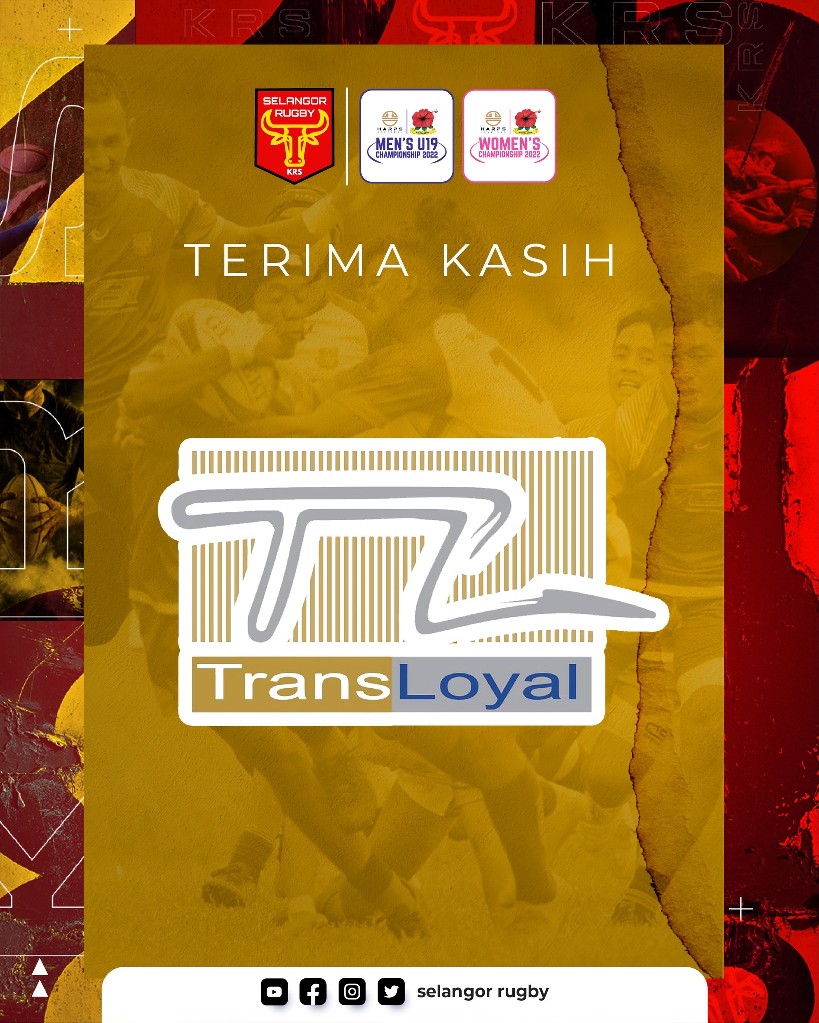 Setinggi-tinggi penghargaan kepada... - Selangor Rugby Union | Facebook