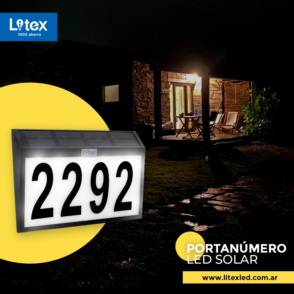 LITEX - Porta número retroiluminado solar 👉🏻Autonomía... | Facebook
