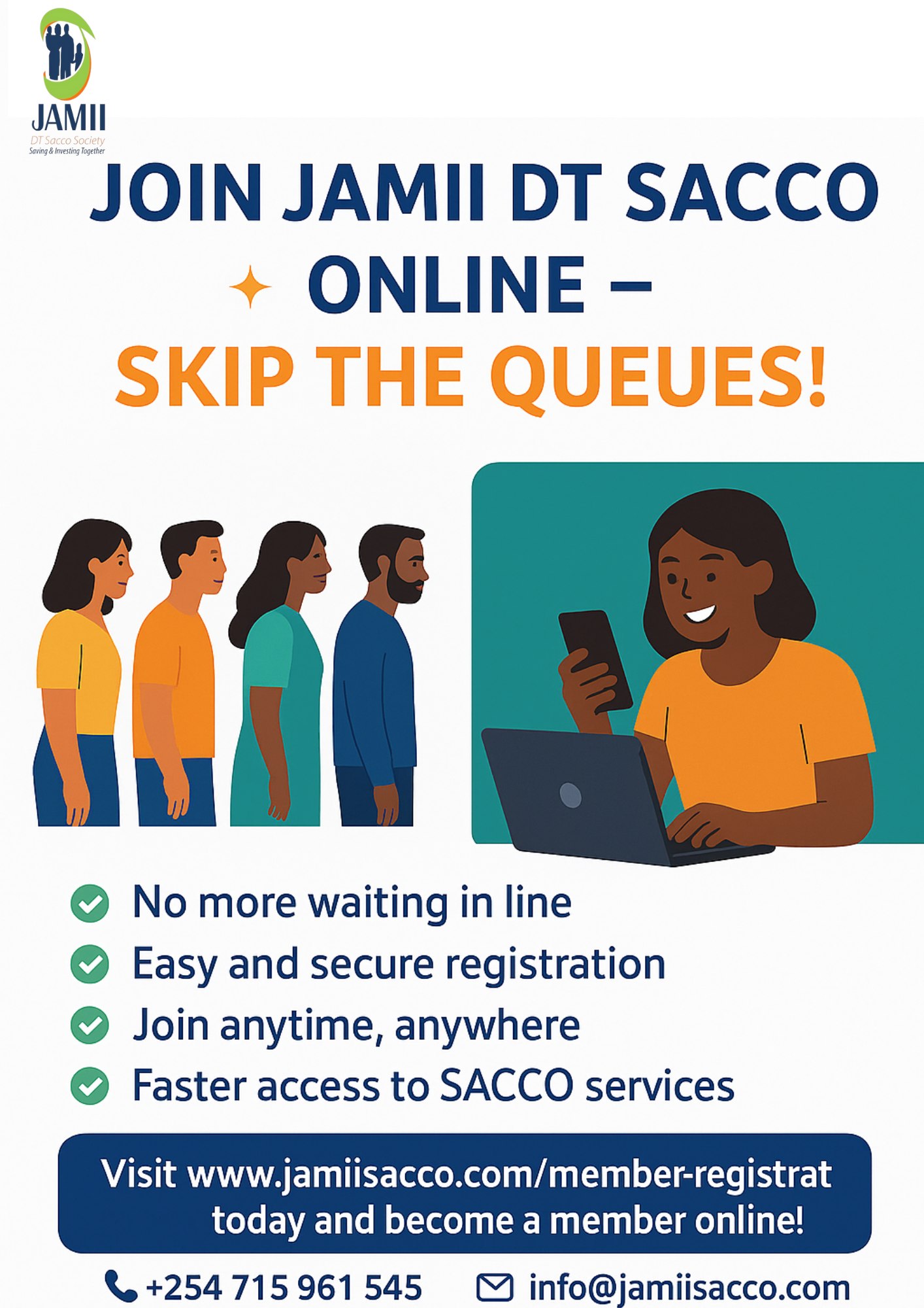 JOIN ONLINE NOW 👇!!!... - Jamii DT Sacco Society | Facebook