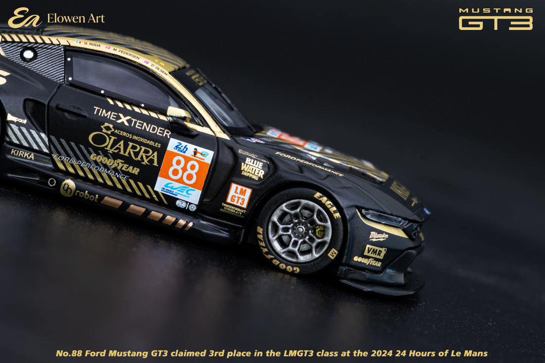 Pre-order ^^ EA Elowen Art 1/64 Ford Mustang GT3 24 Hours of Le