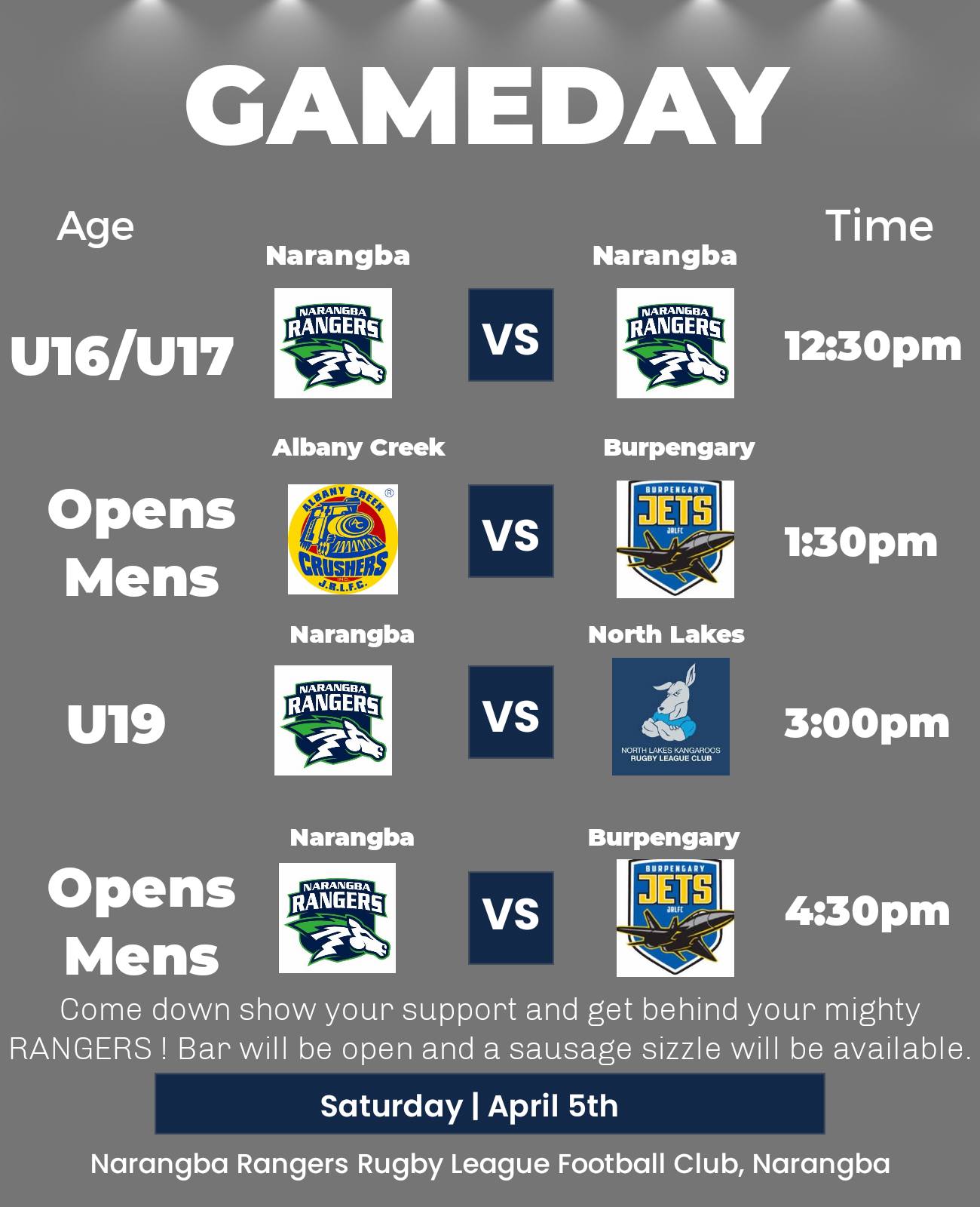 Trial Matches are on Tomorrow at... - Narangba Rangers RLFC | Facebook