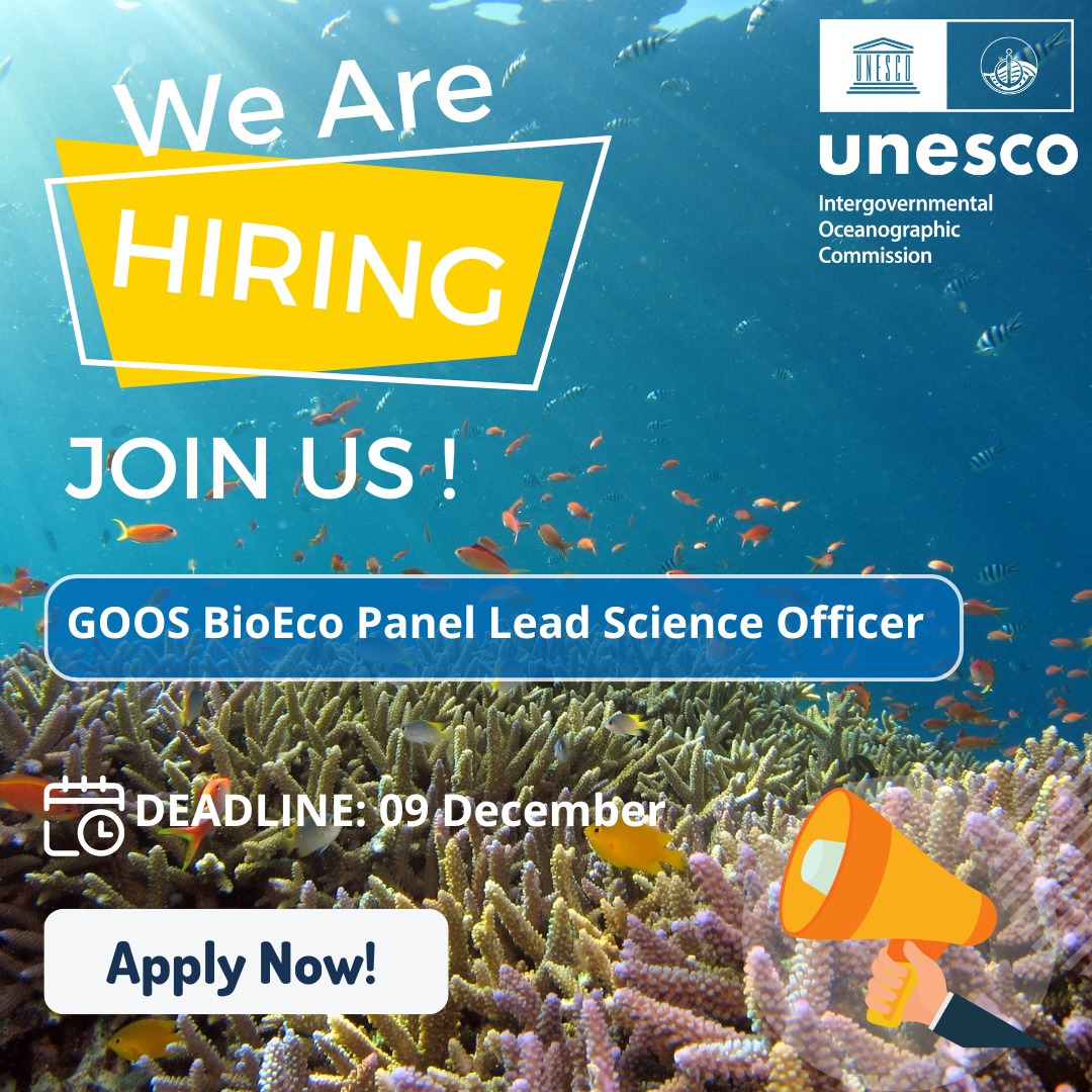 UNESCO - 🌊 We’re hiring! Join us in advancing global biological and ...