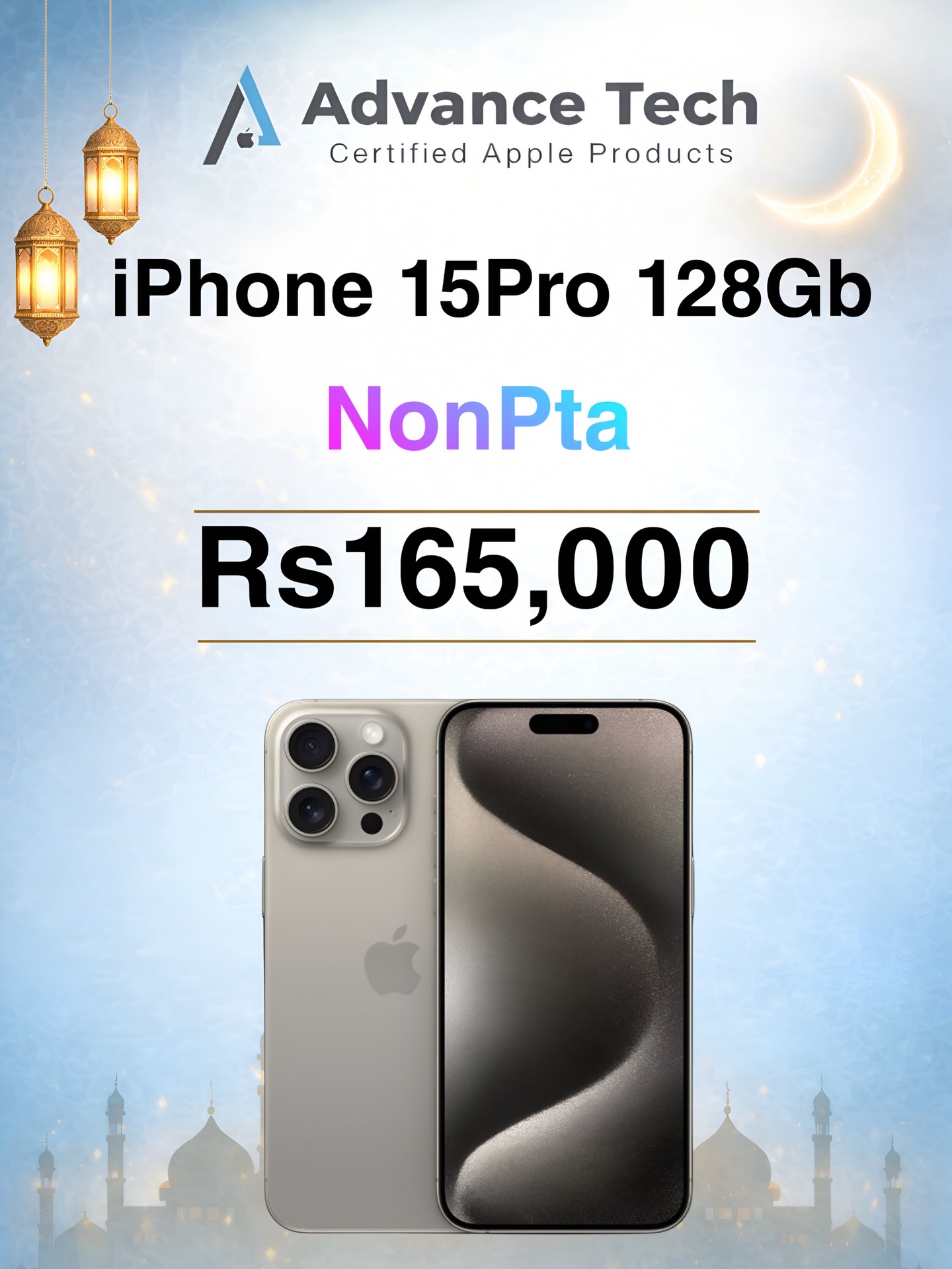 iPhone 15 Pro – 128GB ? Natural Color ? Battery Health: 86 