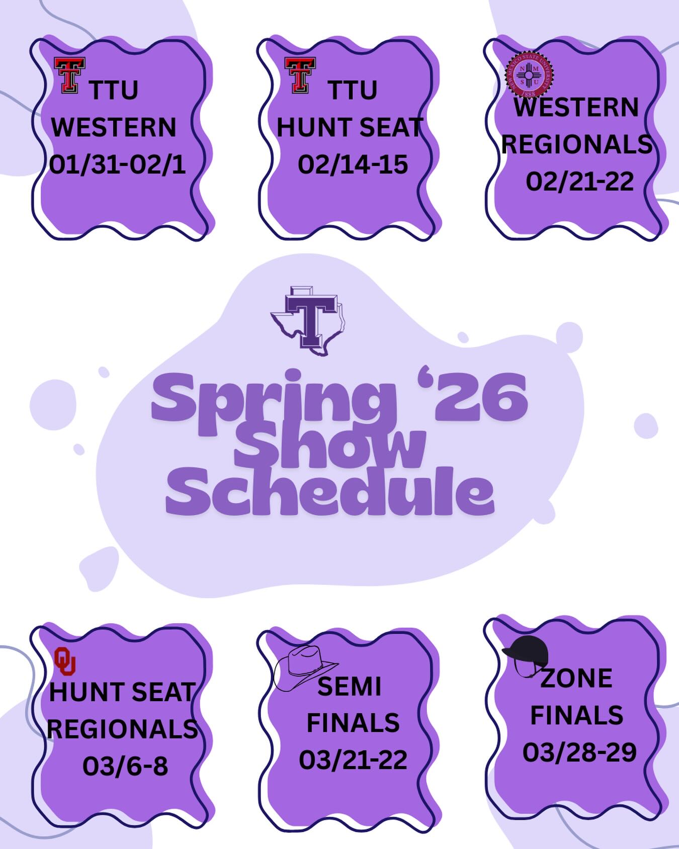 Here is our spring 2026 show... - Tarleton Equestrian Team | Facebook