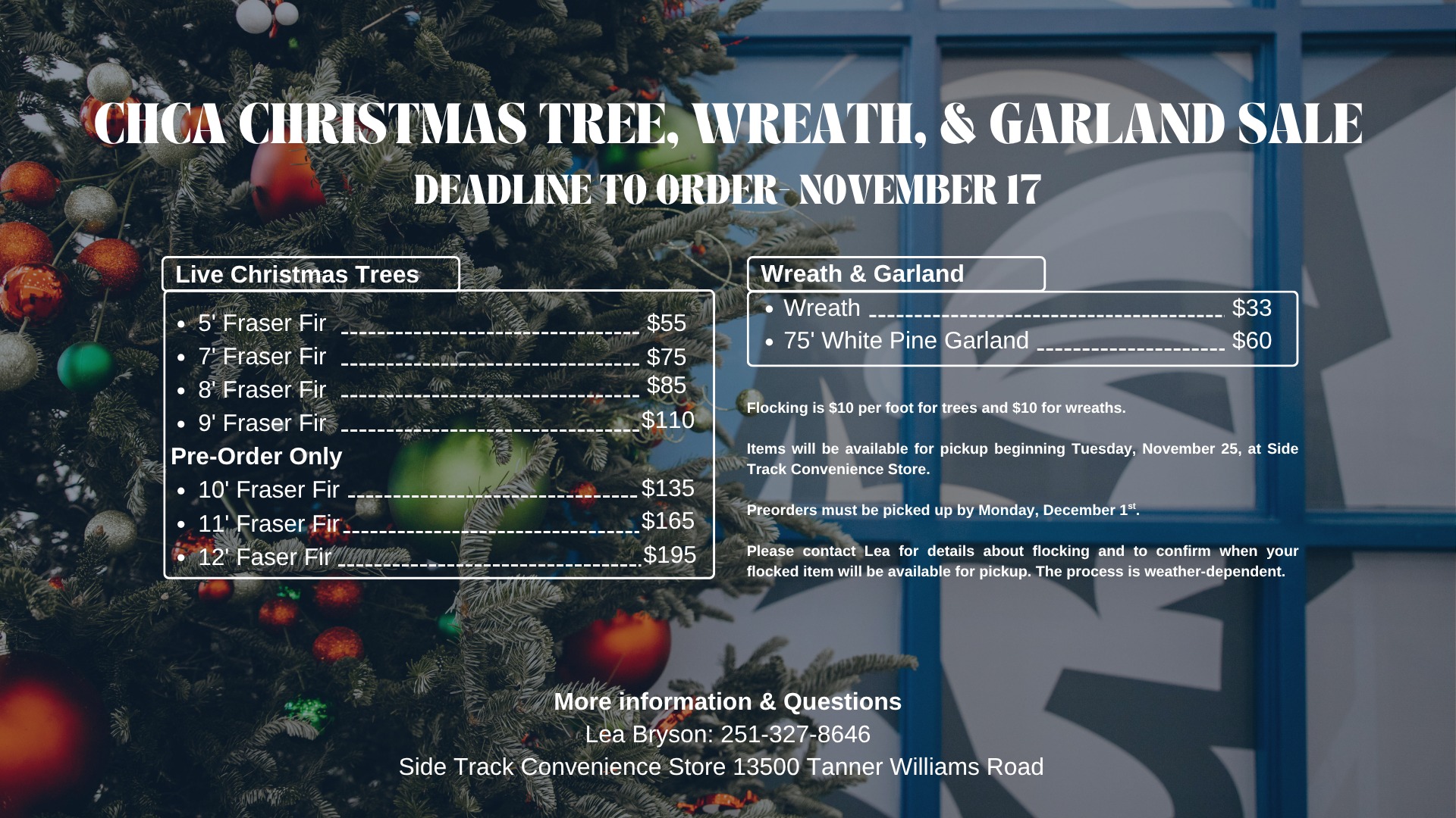 CHCA-Cottage - The Christmas Tree & Wreath deadline is EXTENDED! Place ...