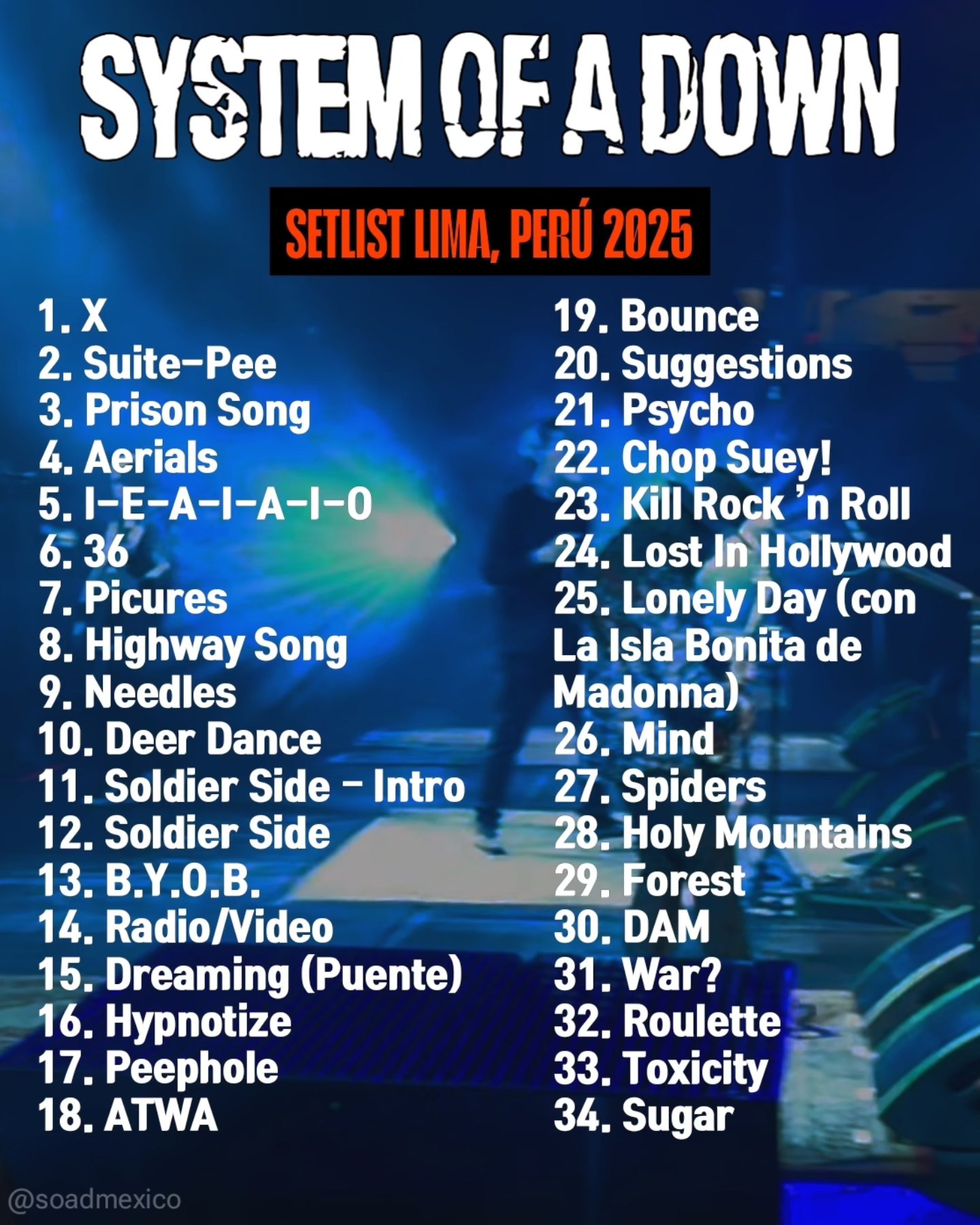 System of a Down México added a... - System of a Down México