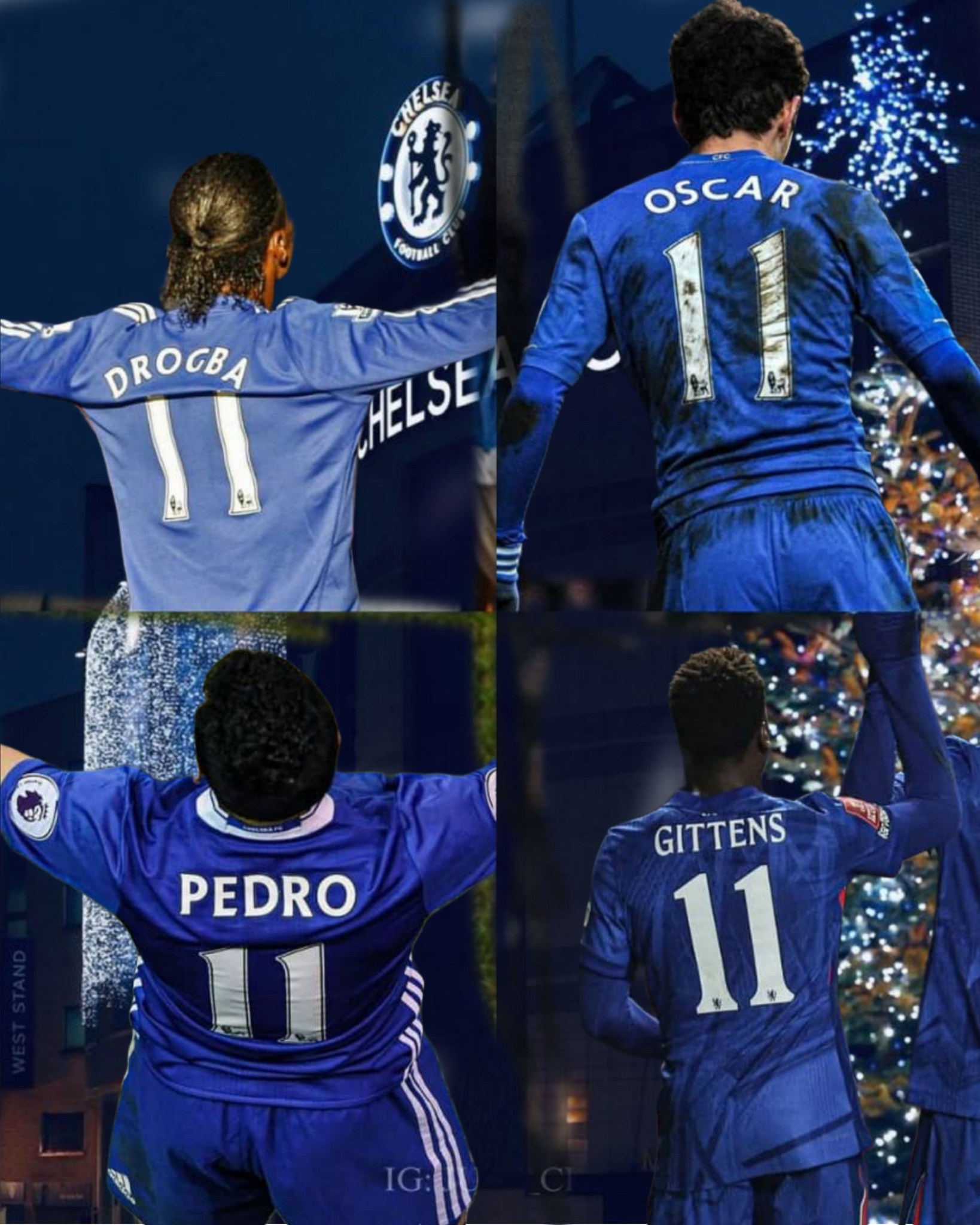 Celebrating Chelsea FC's Number 11 Jersey