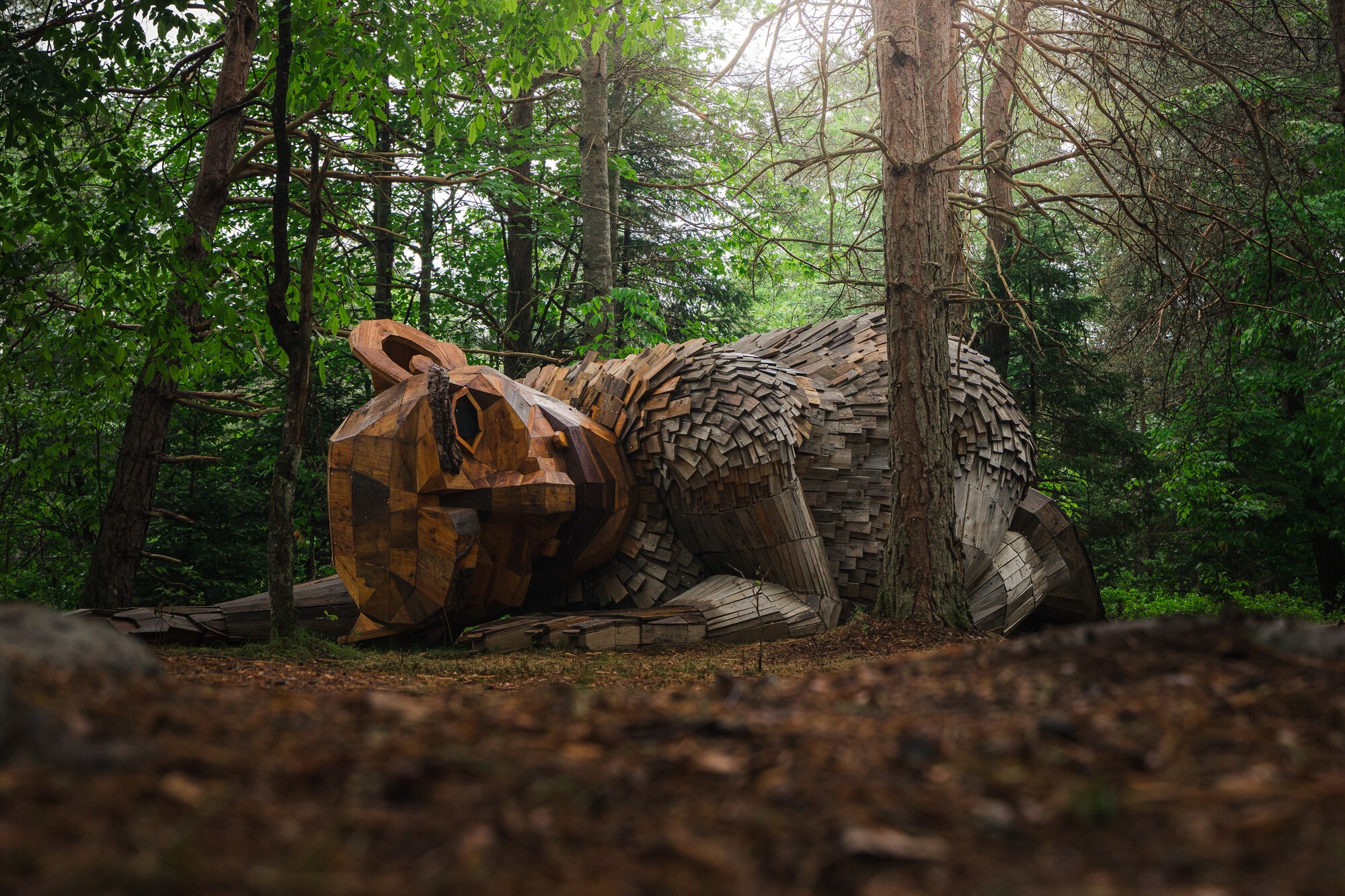 Tupper Lake is hosting six larger-than-life troll sculptures